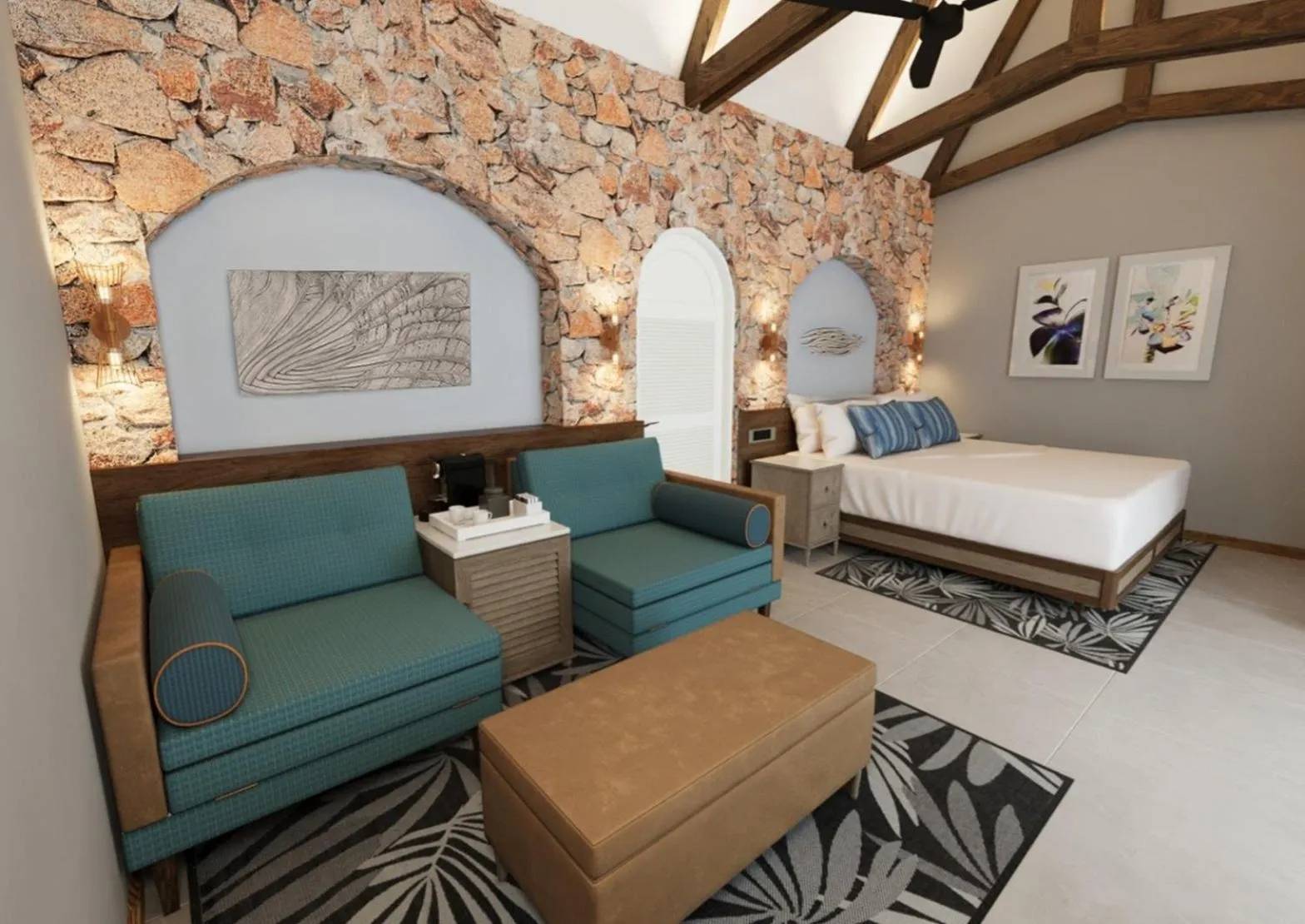 Bed in Paradise Sun Hotel Seychelles