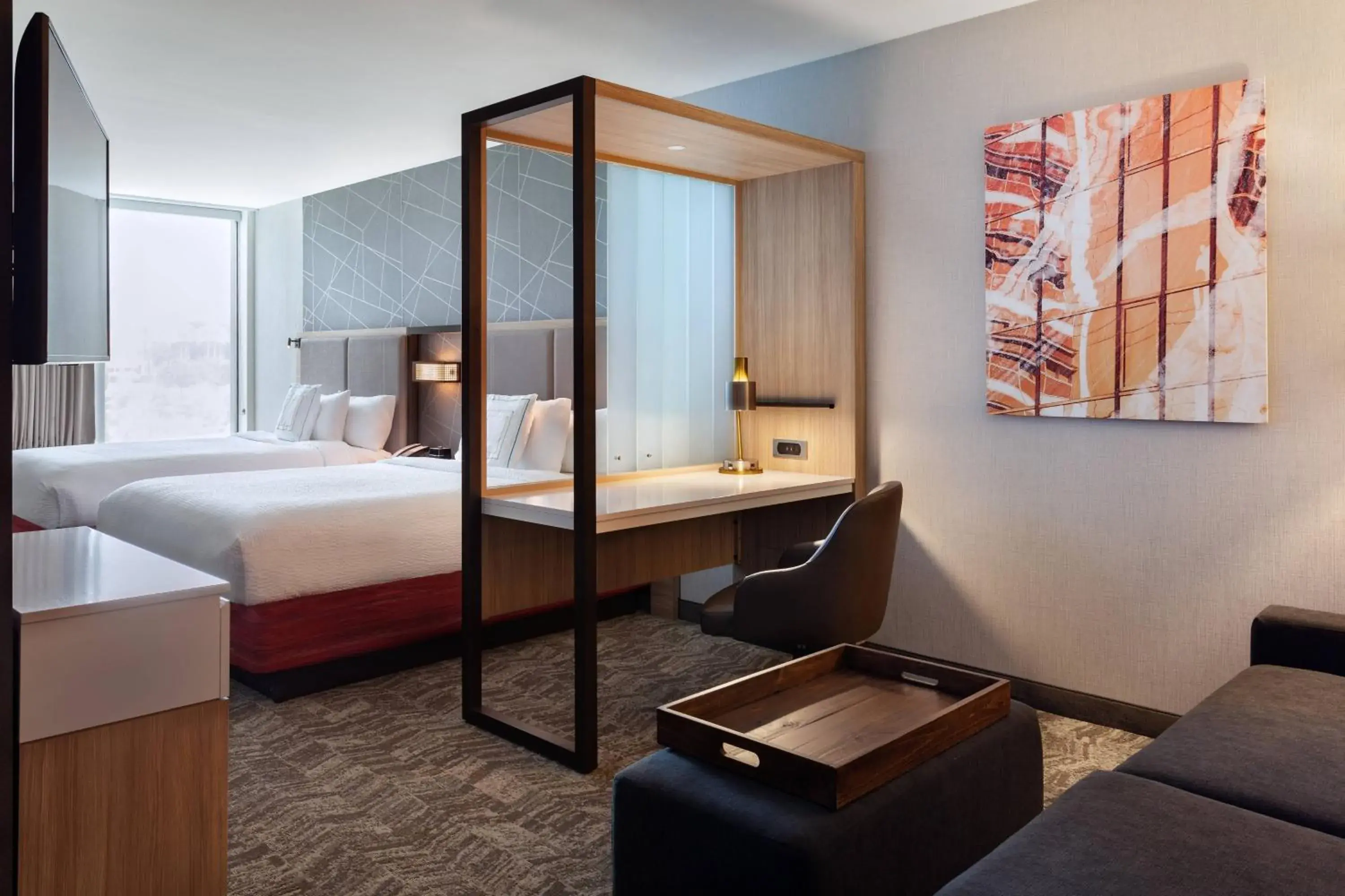 Queen Suite with Trundle Bed - Hearing Accessible in SpringHill Suites by Marriott Orlando at Millenia Queen Suite with Trundle Bed - Hearing Accessible in SpringHill Suites by Marriott Orlando at Millenia