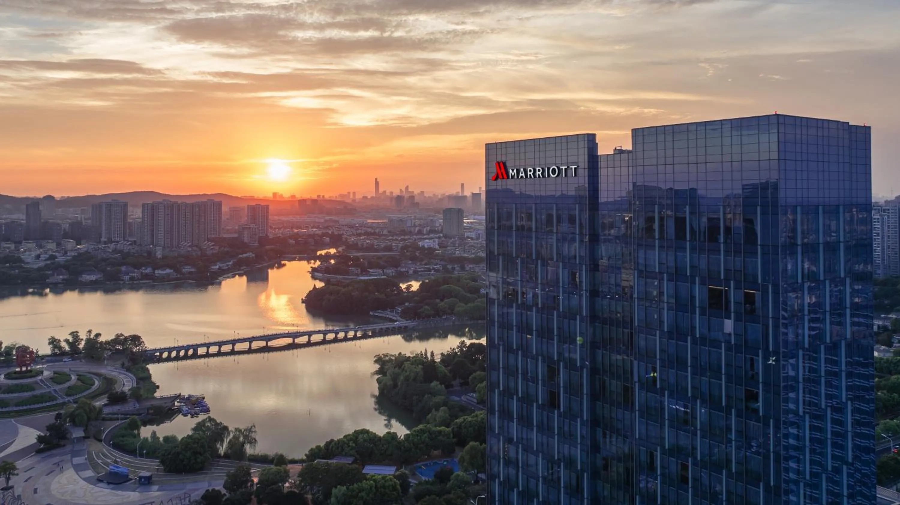 Property building in Marriott Nanjing South Hotel