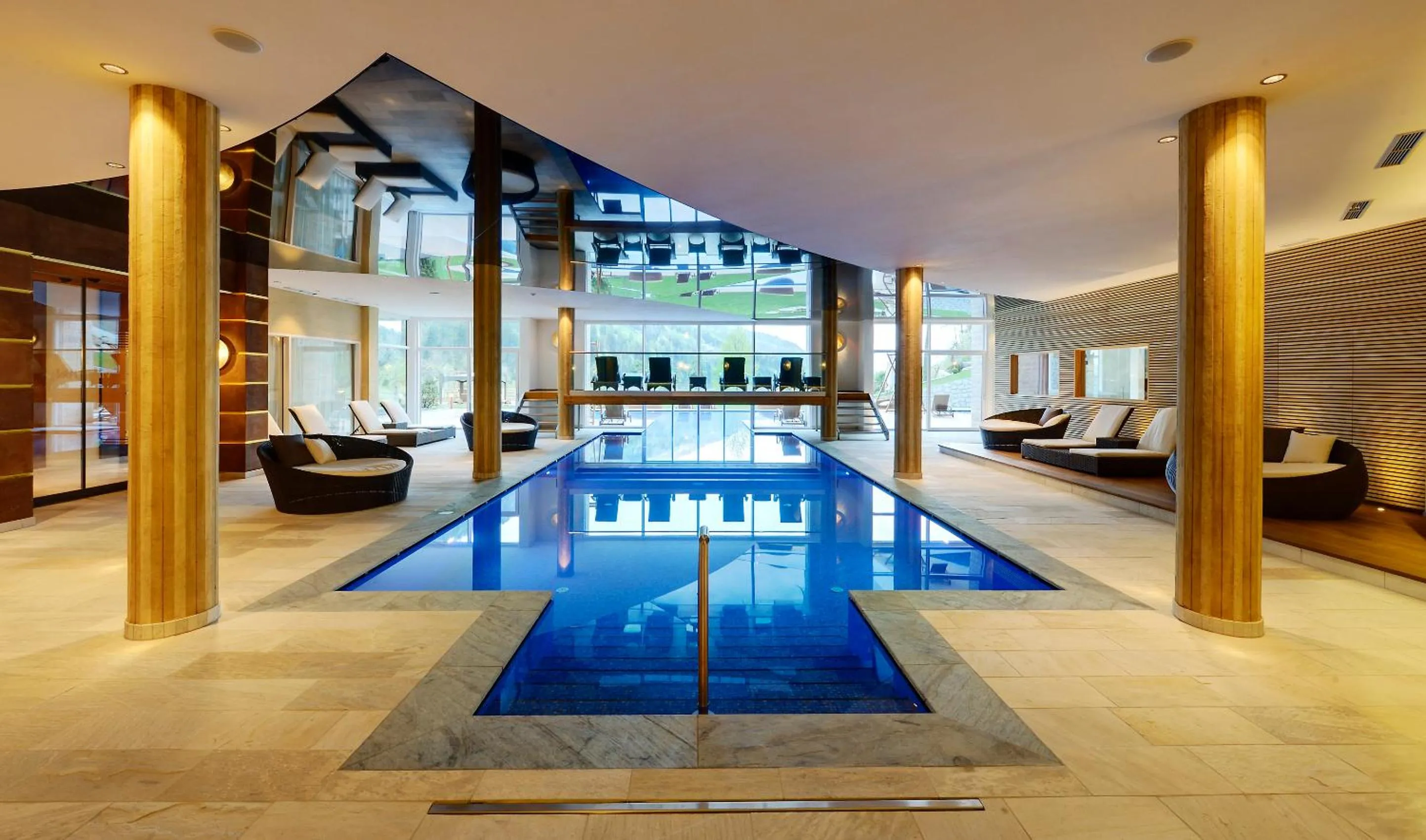 Swimming pool in Quellenhof Luxury Resort Passeier