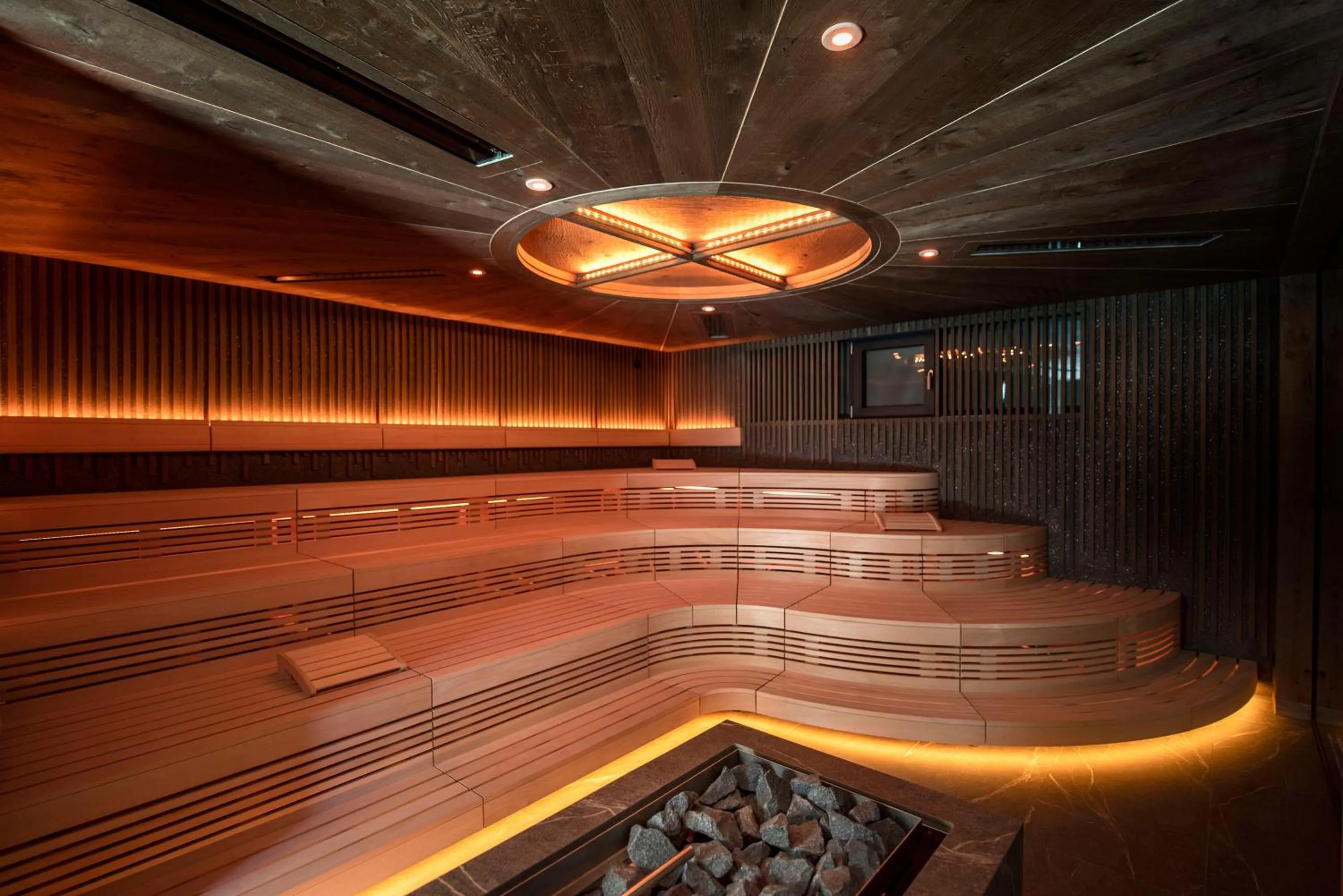 Sauna in Quellenhof Luxury Resort Passeier