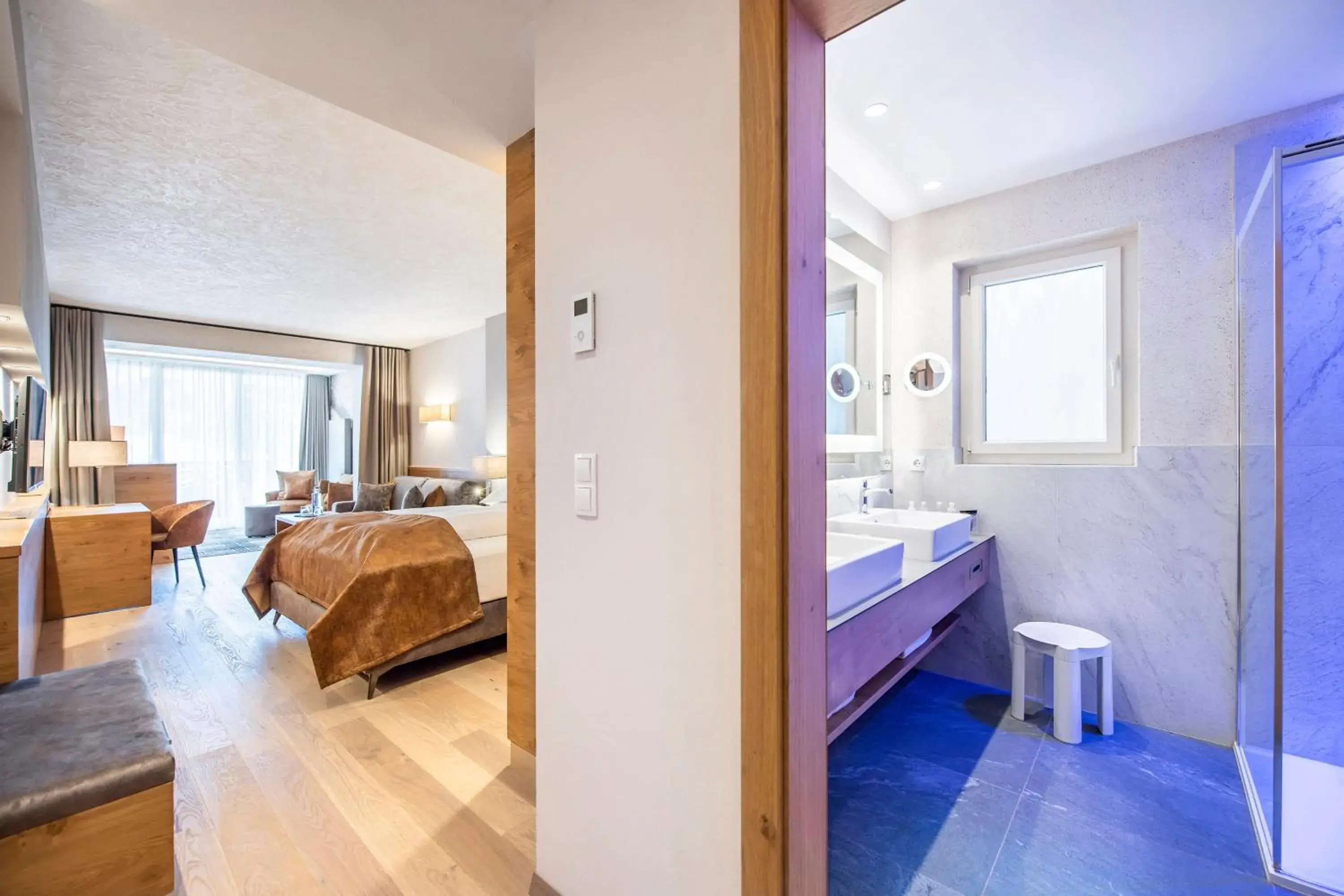 Triple Room with Balcony in Quellenhof Luxury Resort Passeier Triple Room with Balcony in Quellenhof Luxury Resort Passeier