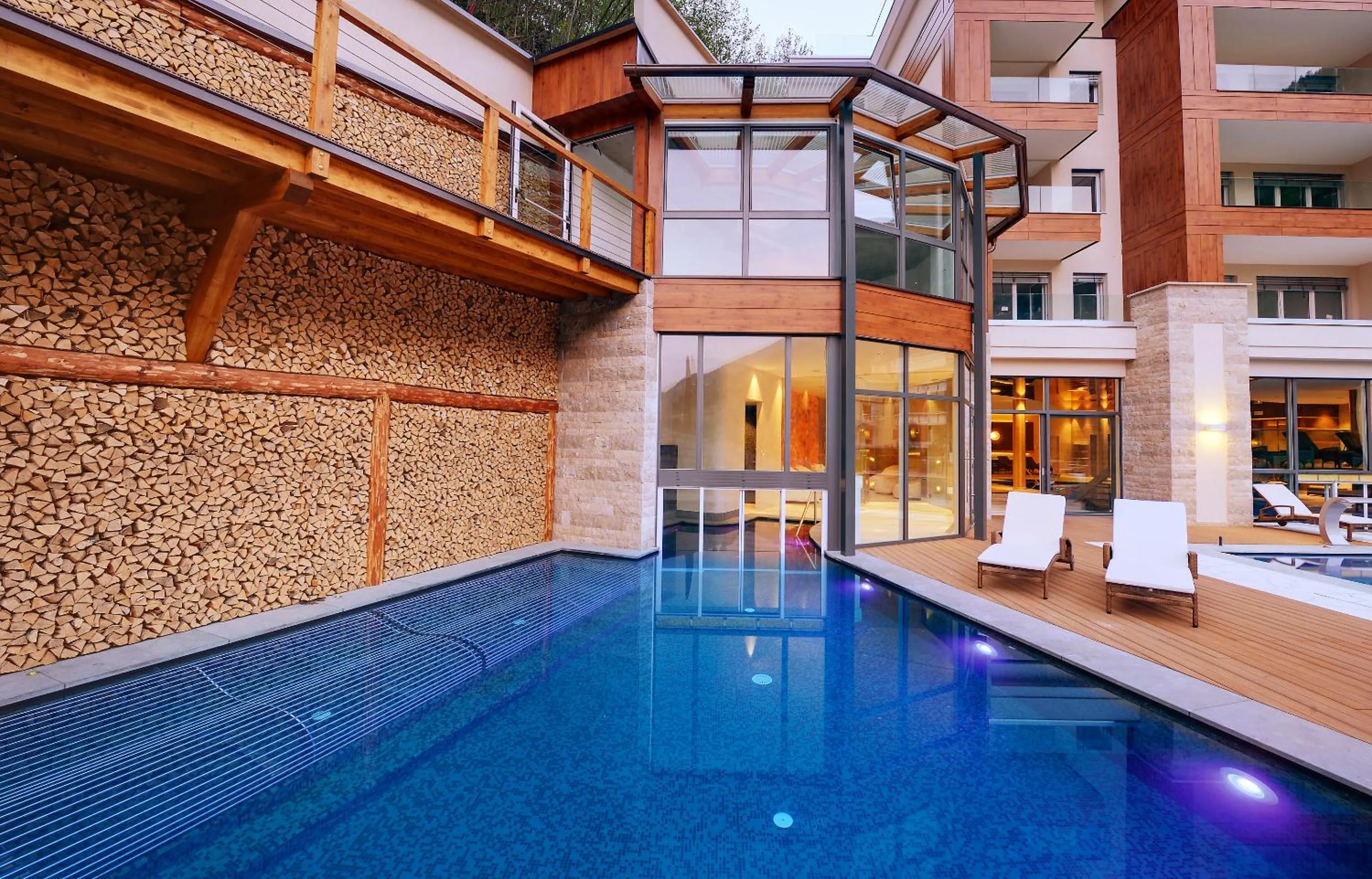 Swimming pool in Quellenhof Luxury Resort Passeier