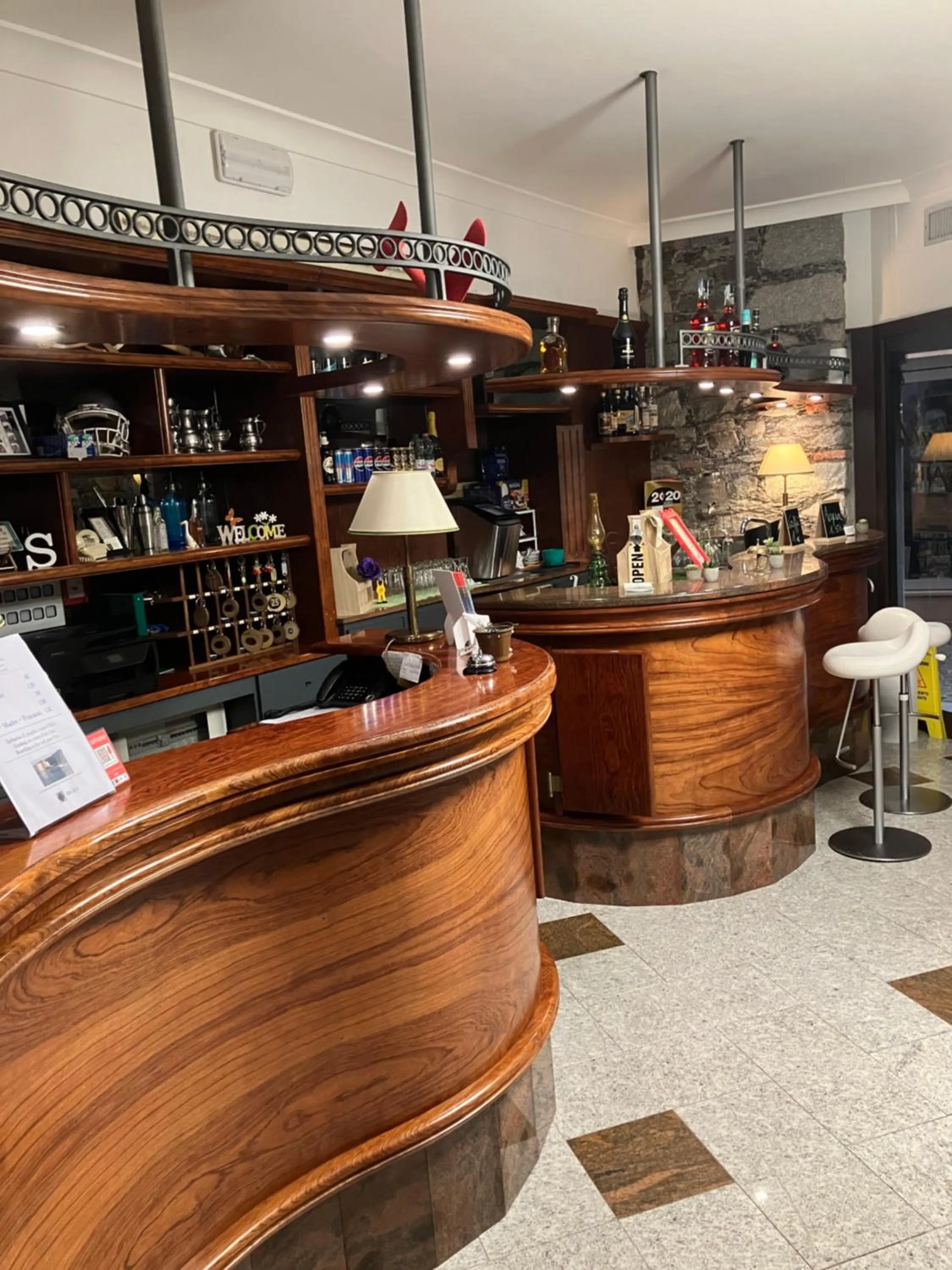 Lobby or reception in Hotel Saini with Air conditioning