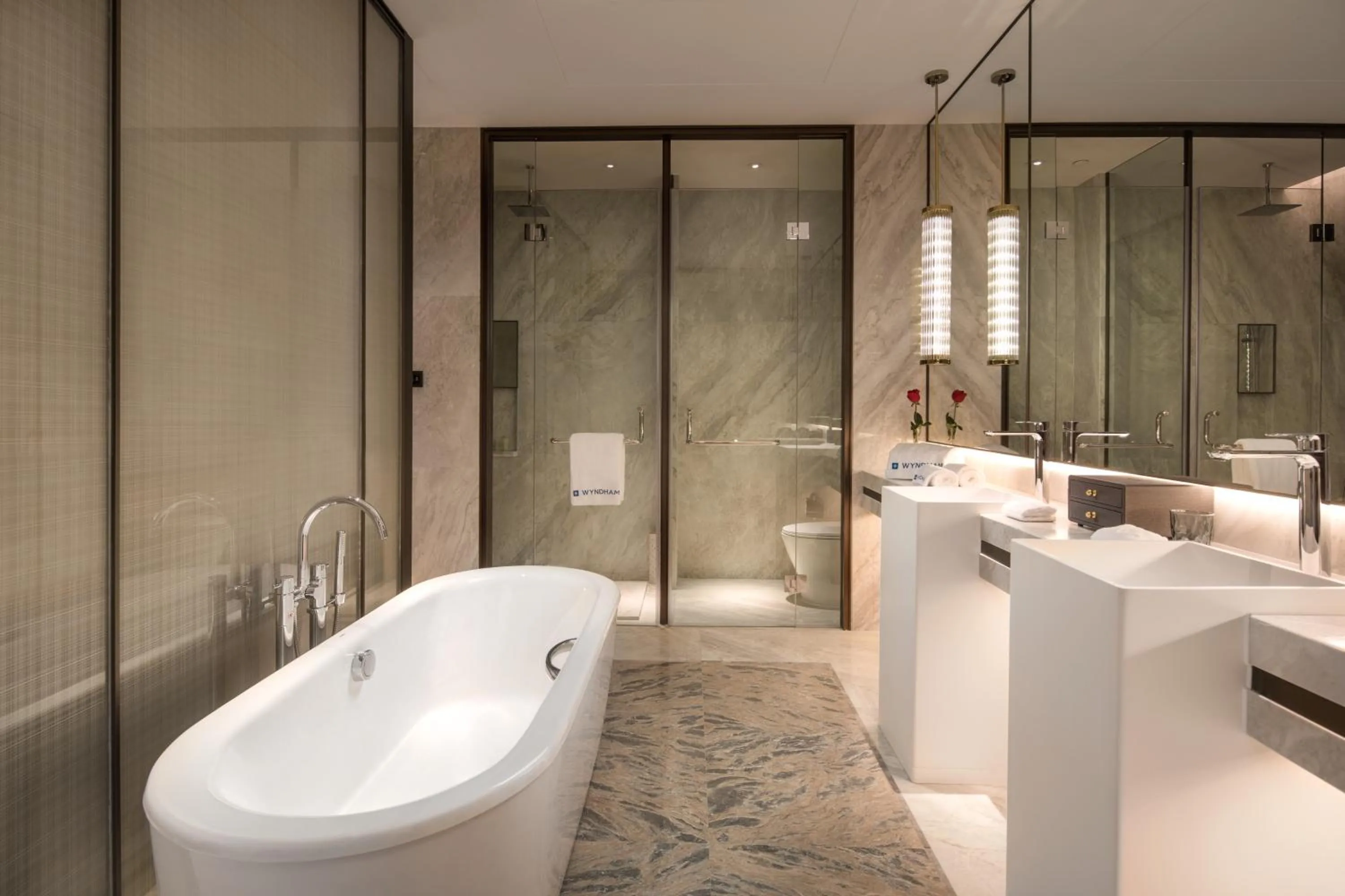 Bathroom in Wyndham Grand Suzhou Fenhu