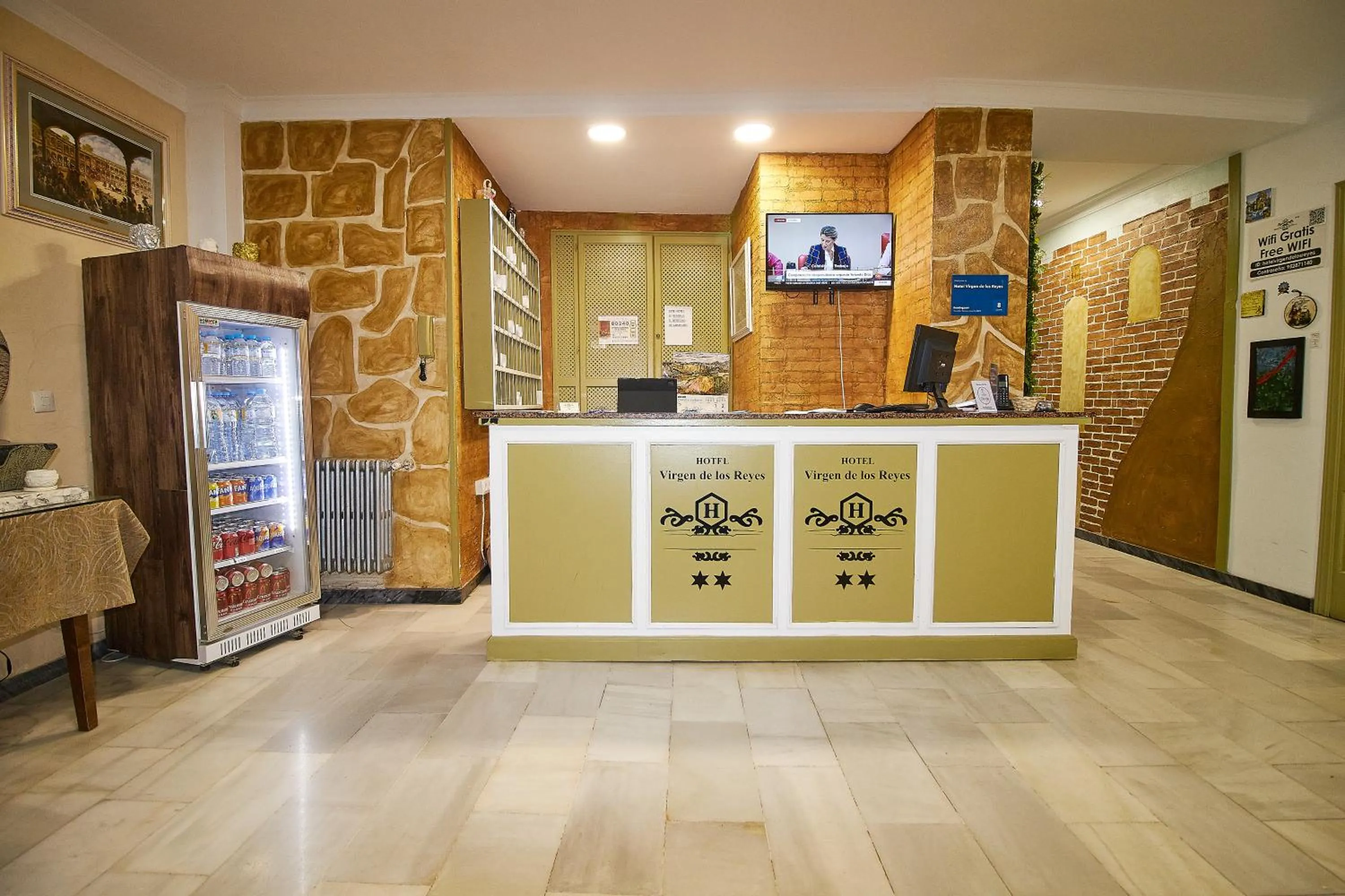 Lobby or reception in Hotel Virgen de los Reyes