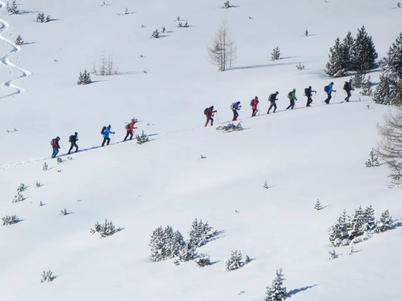 Skiing in Hotel Central La Fainera Superior