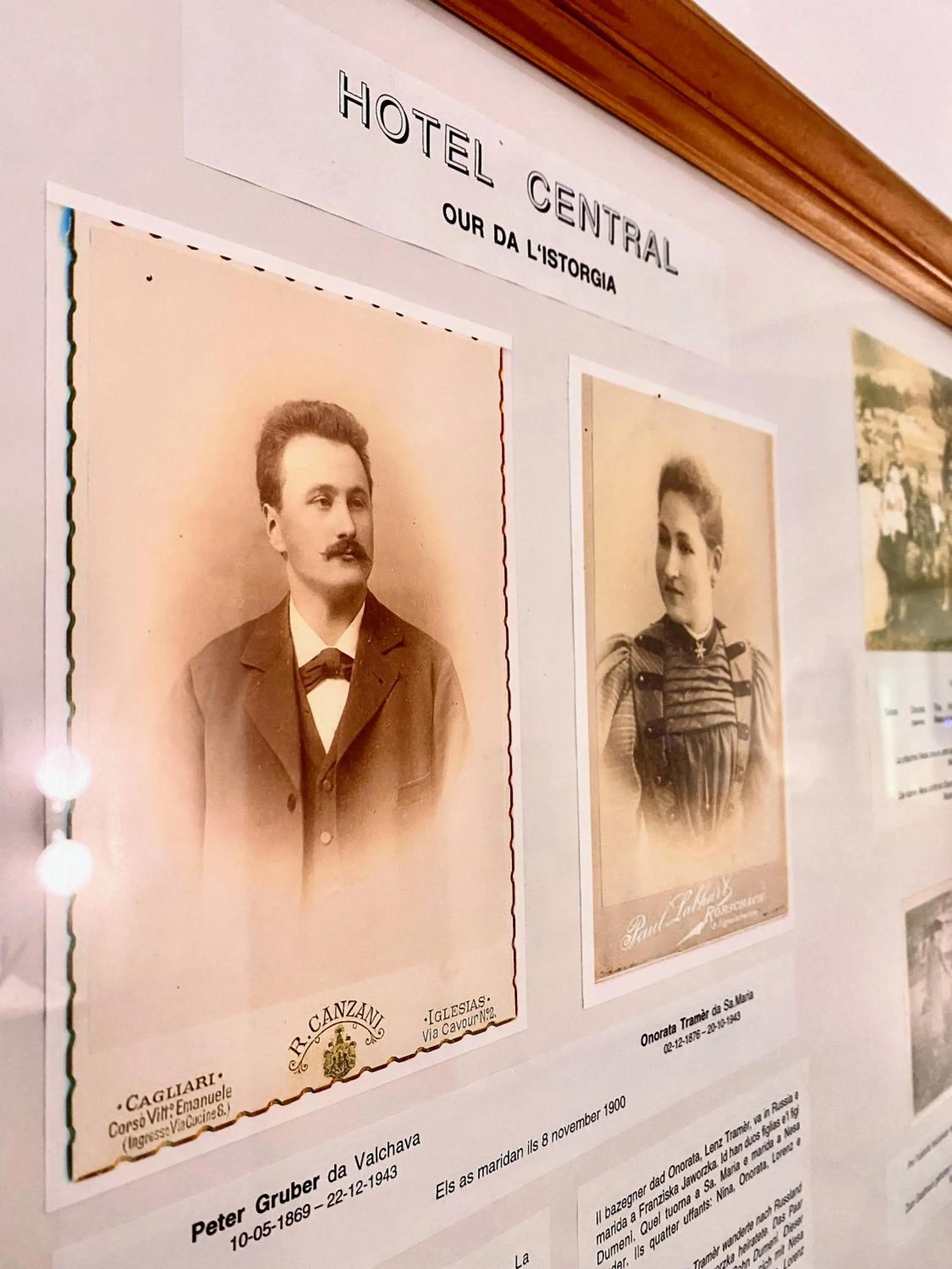 Decorative detail in Hotel Central La Fainera Superior