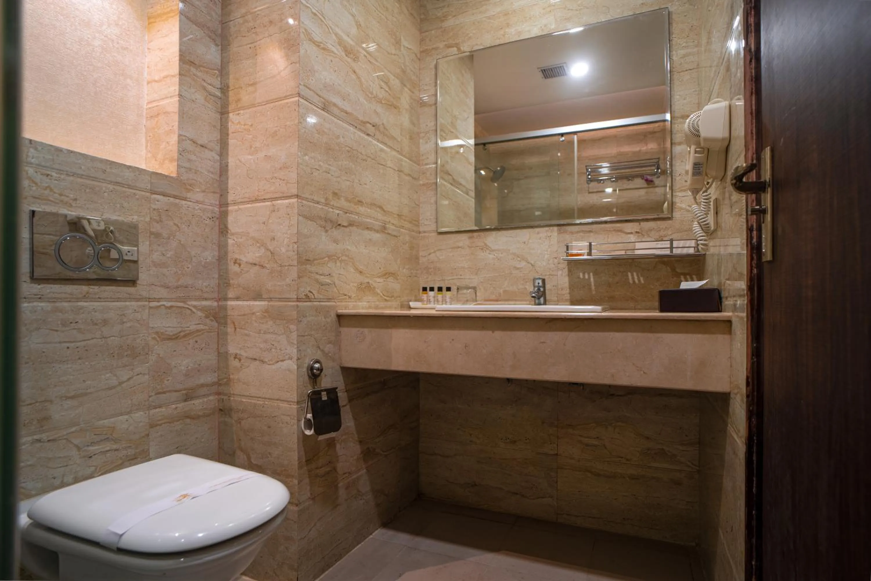 Bathroom in Hotel Mansha Regency
