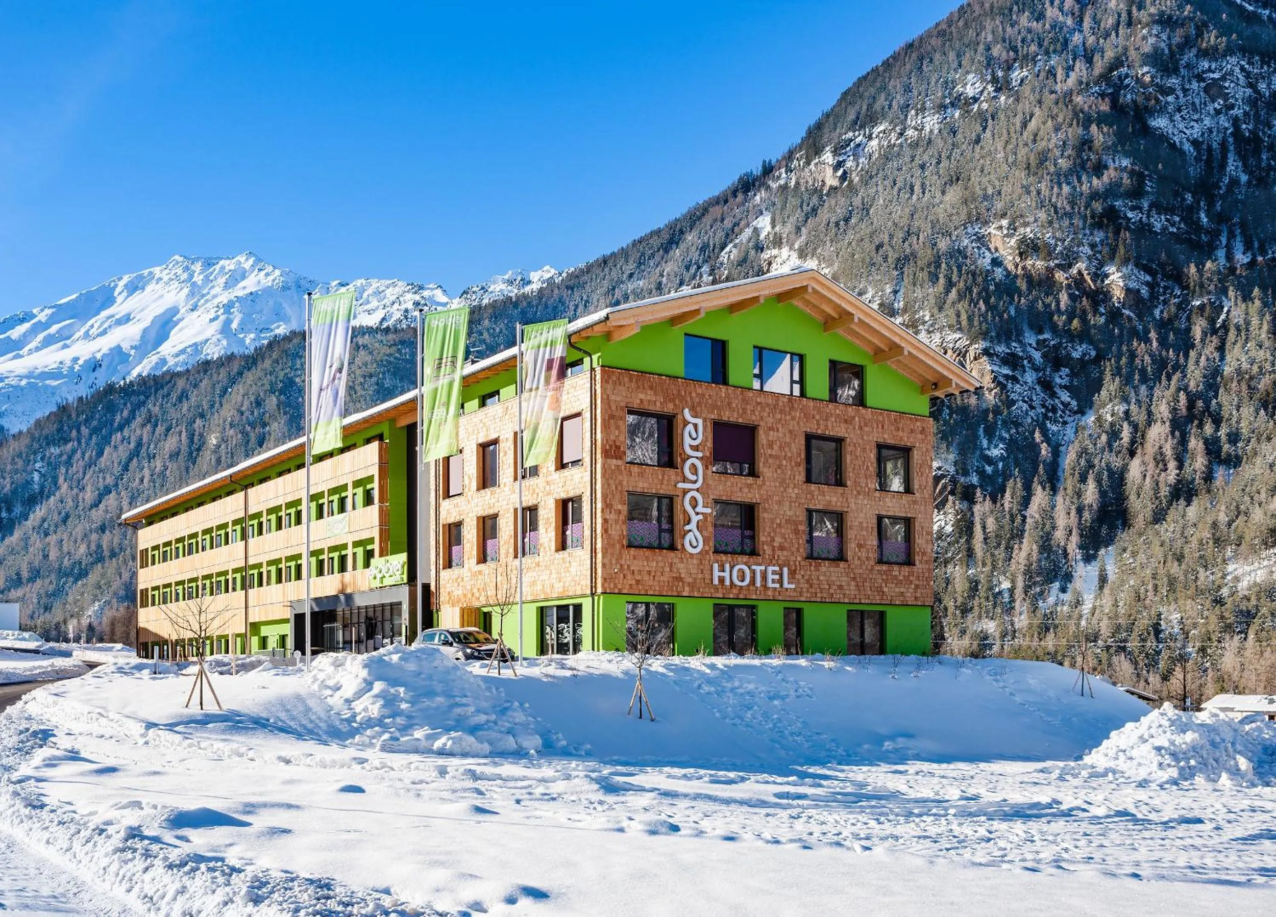 Property building in Explorer Hotel Ötztal