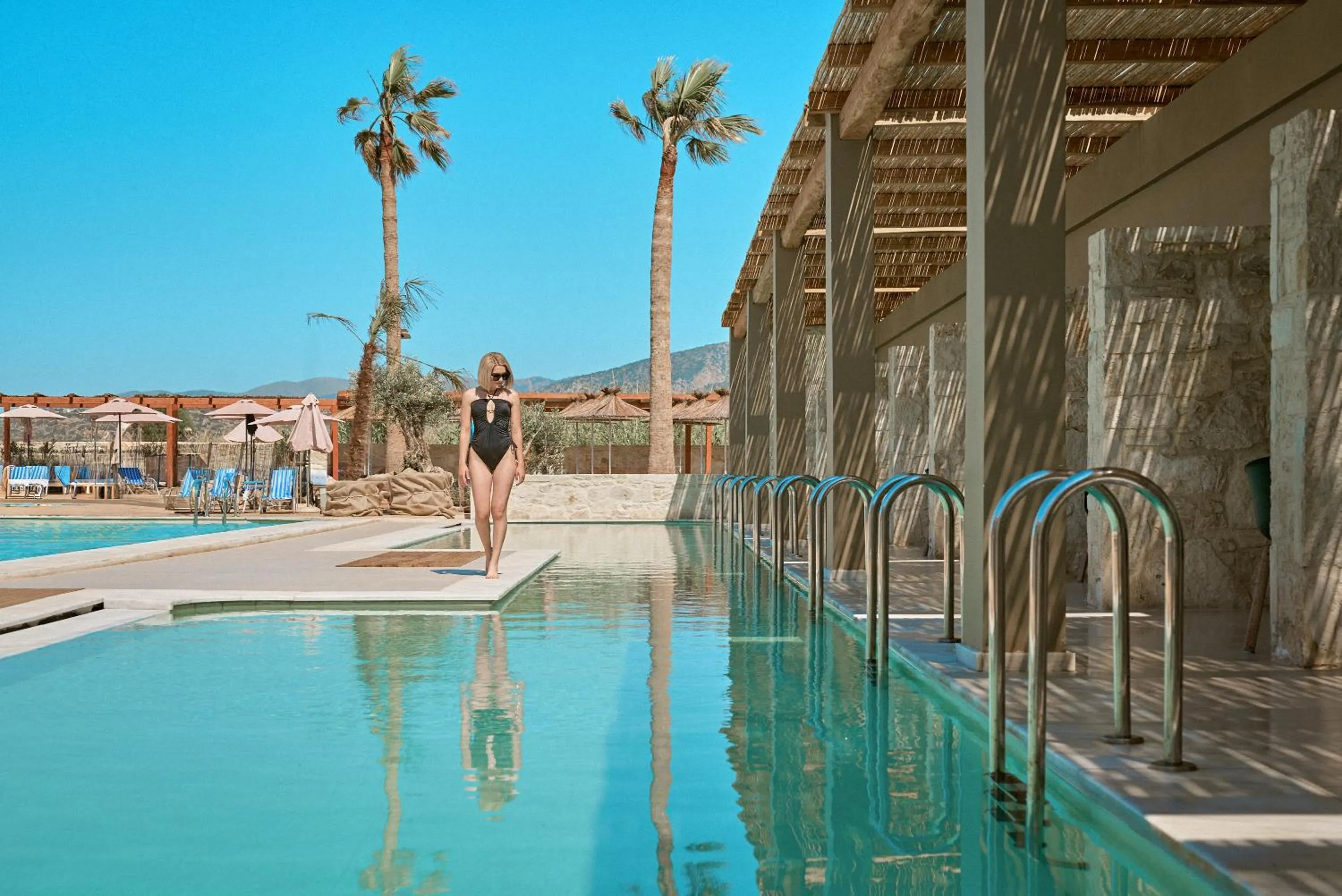 Pool view in Malia Bay Beach Hotel & Bungalows
