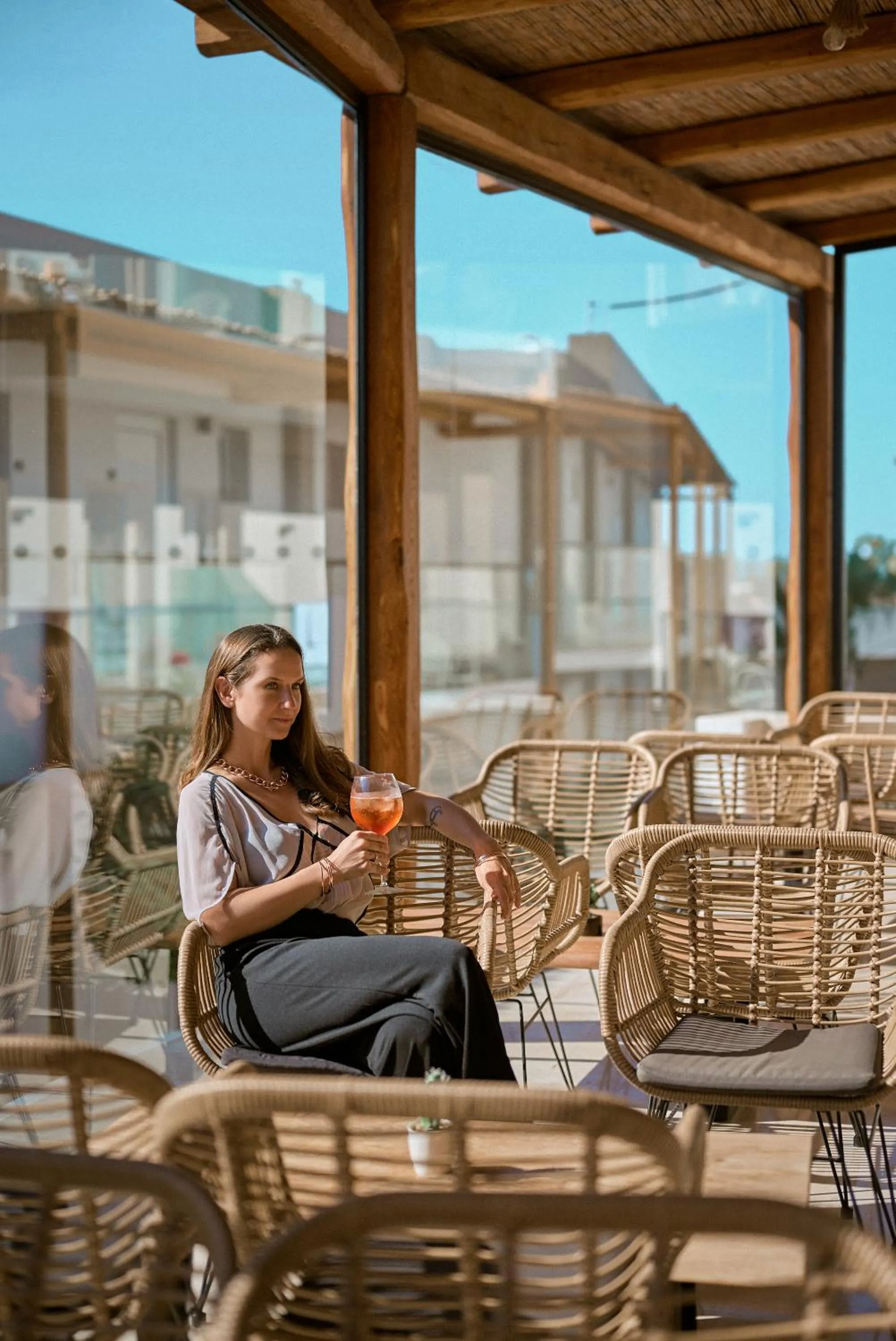 People in Malia Bay Beach Hotel & Bungalows