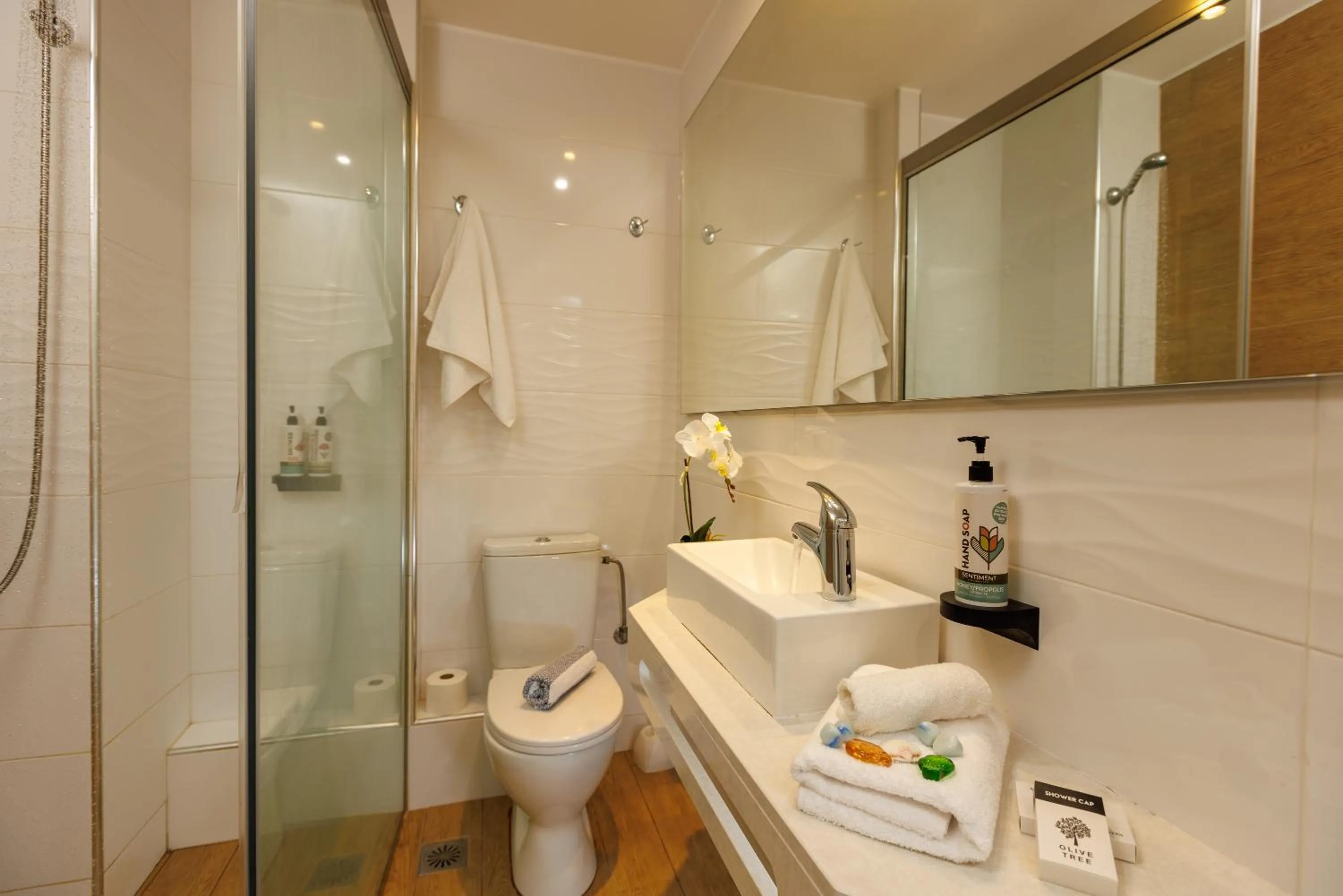 Shower in Malia Bay Beach Hotel & Bungalows