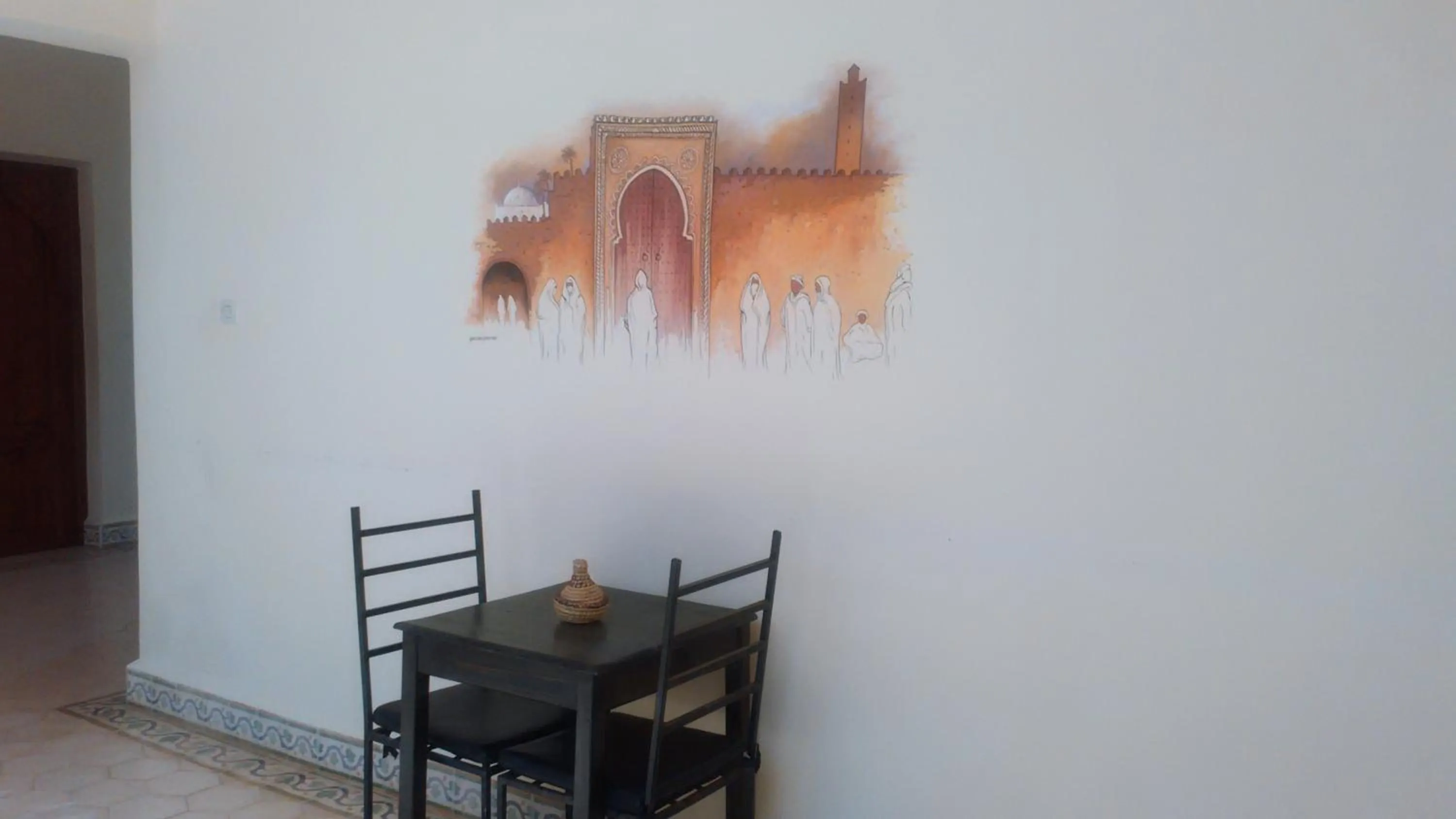 Decorative detail in Auberge du Marabout