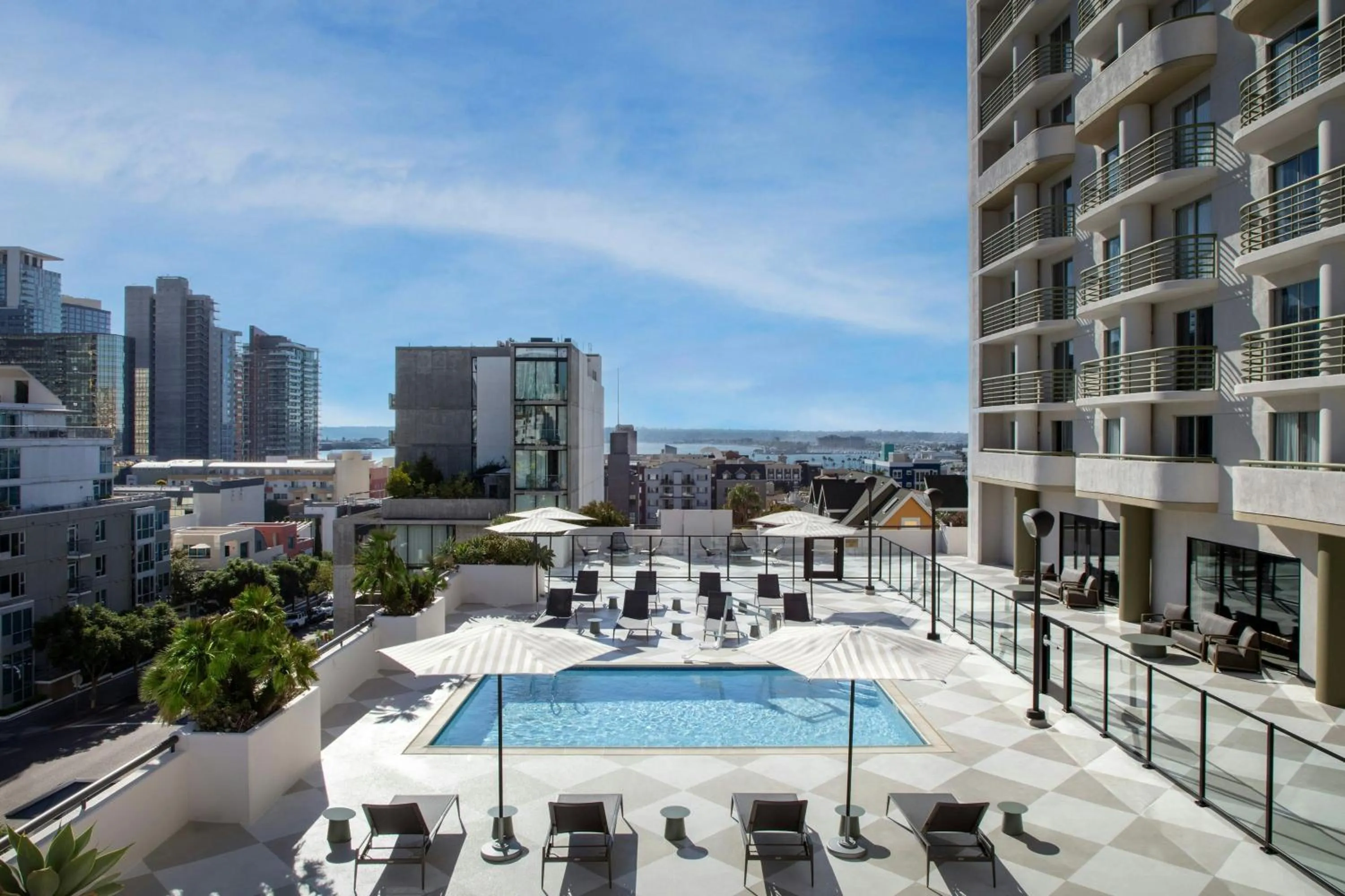 Swimming pool in Courtyard by Marriott San Diego Downtown Little Italy