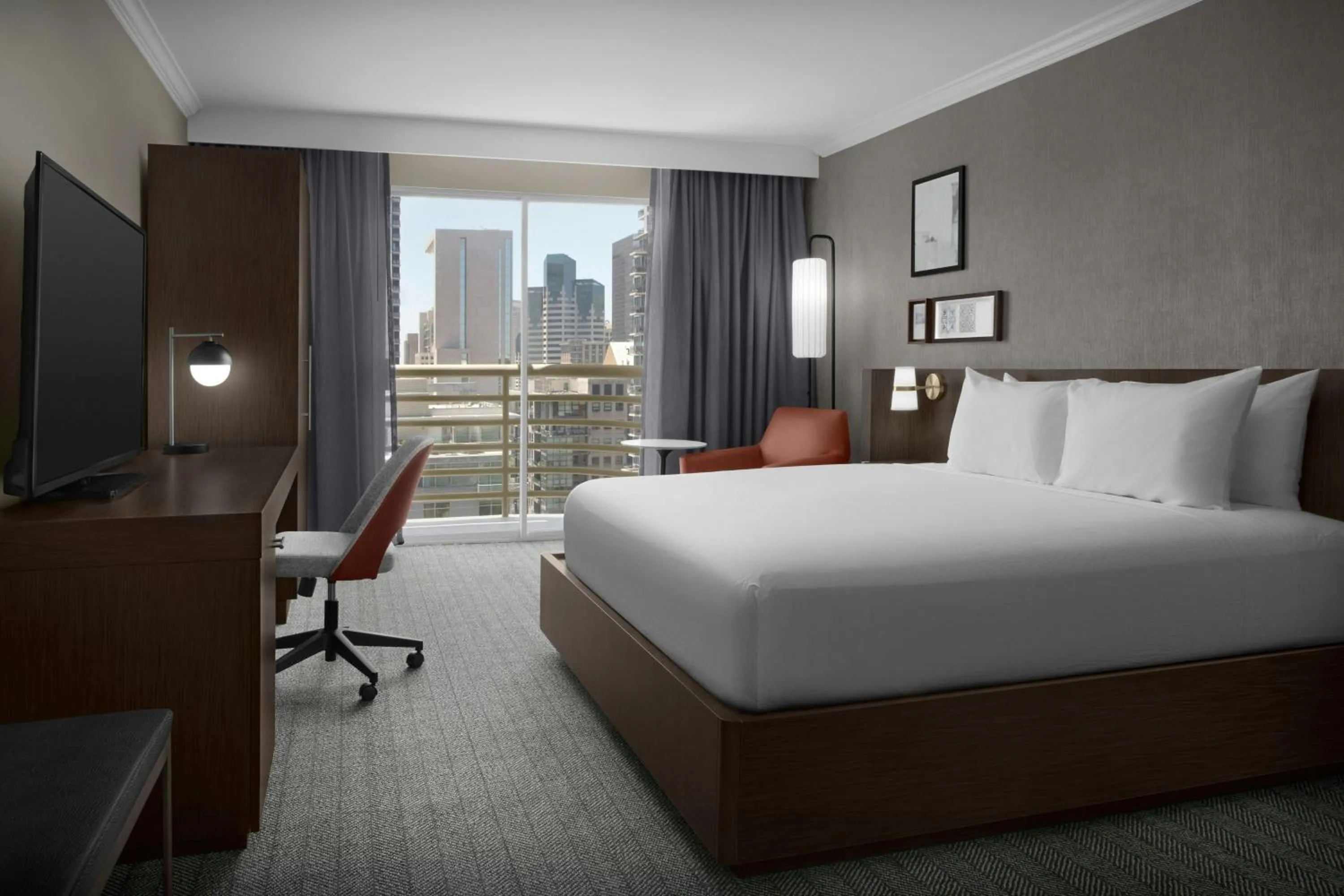 King Room with Skyline View - High Floor in The Little Italy Hotel Downtown San Diego
