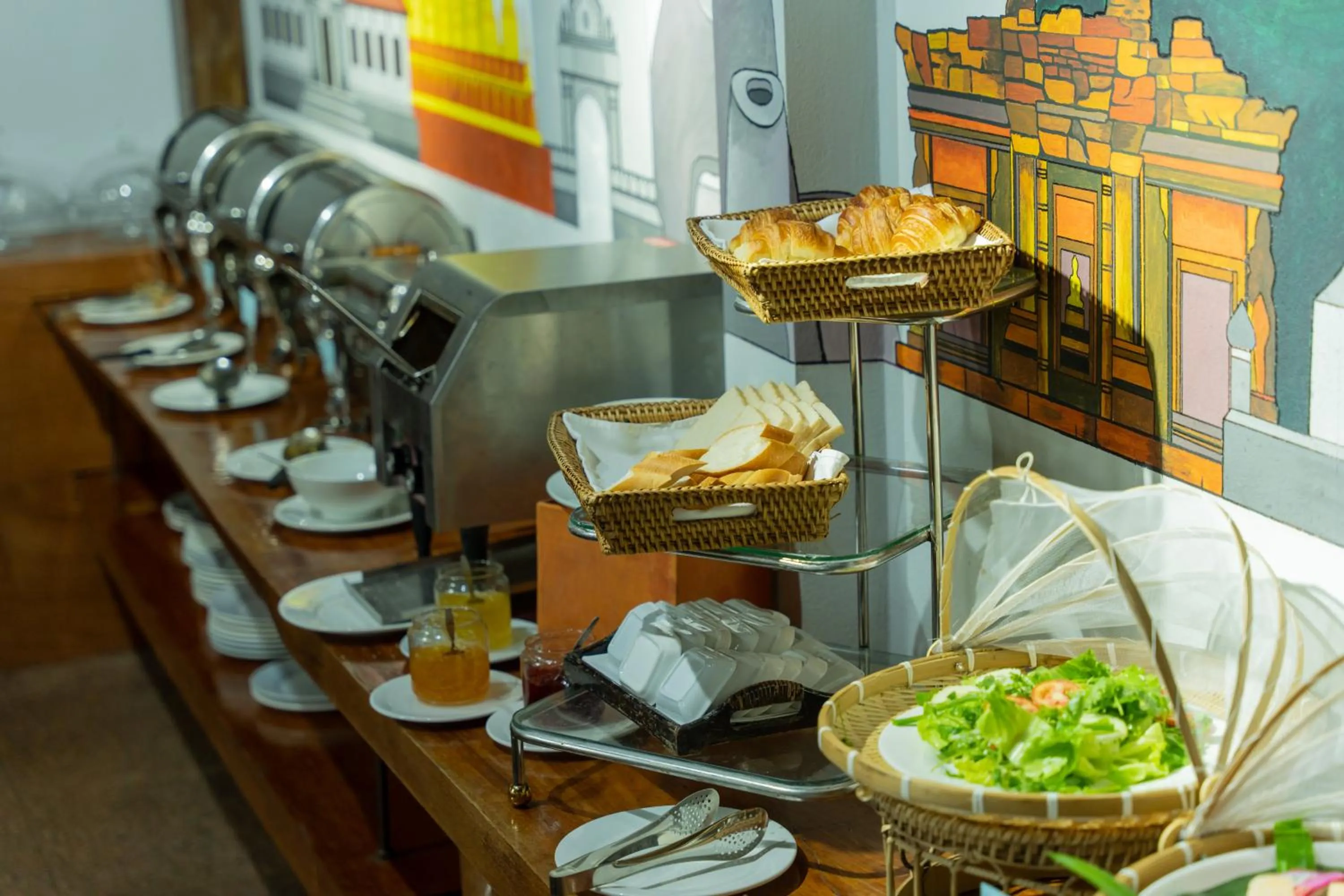 Buffet breakfast in Muangthong Boutique Hotel