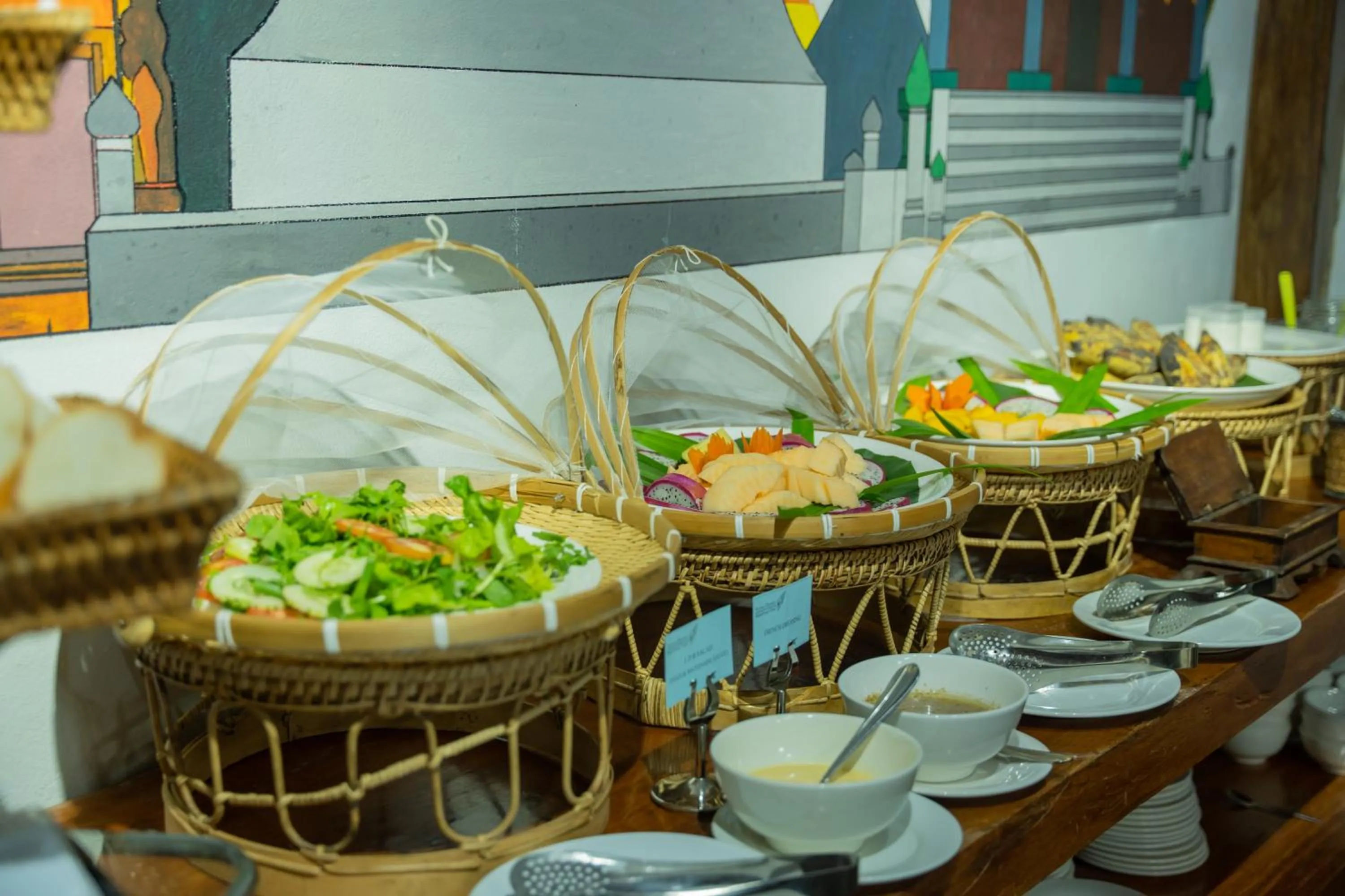 Buffet breakfast in Muangthong Boutique Hotel