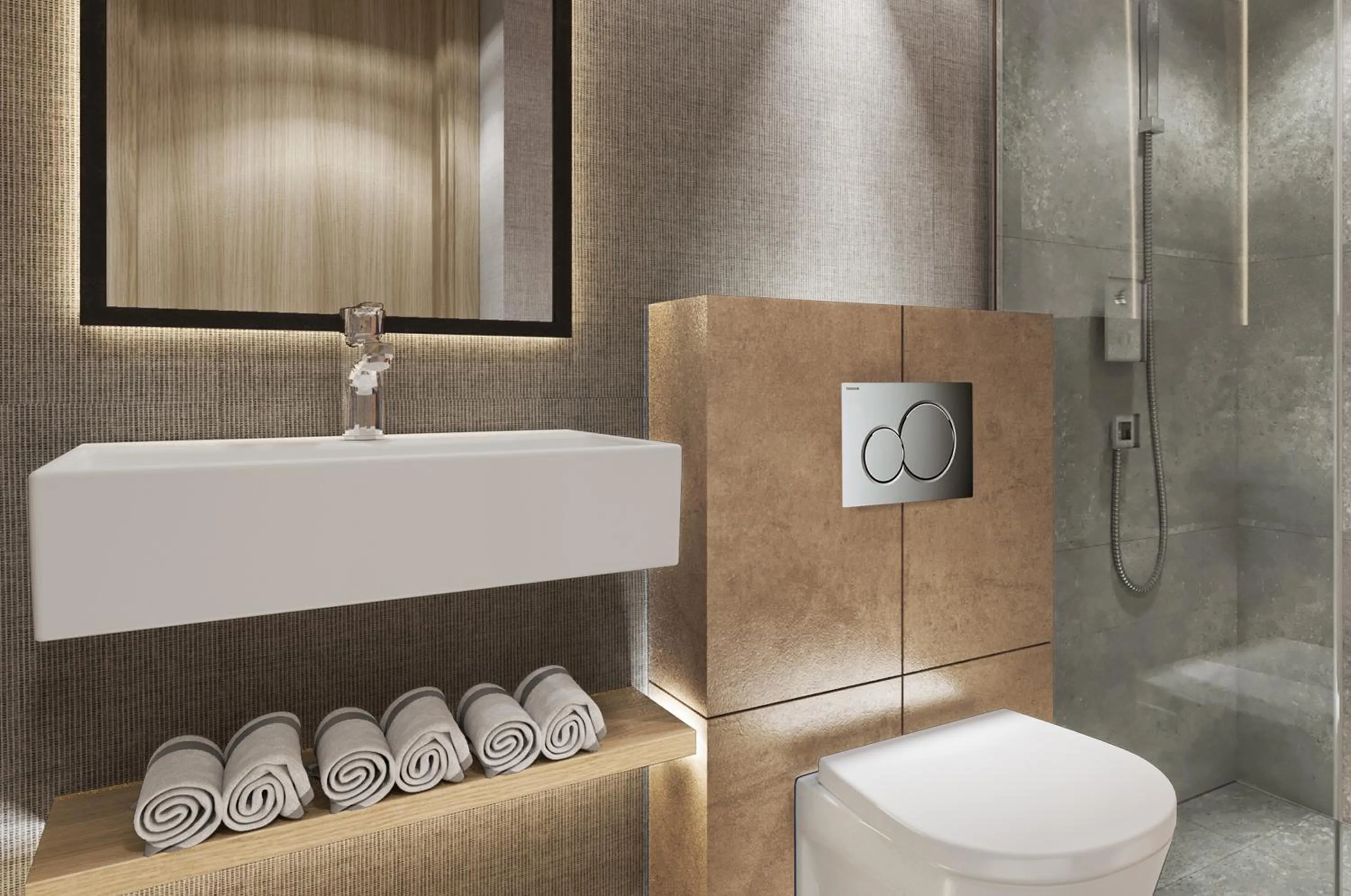 towels in Erzurumlu Hotel