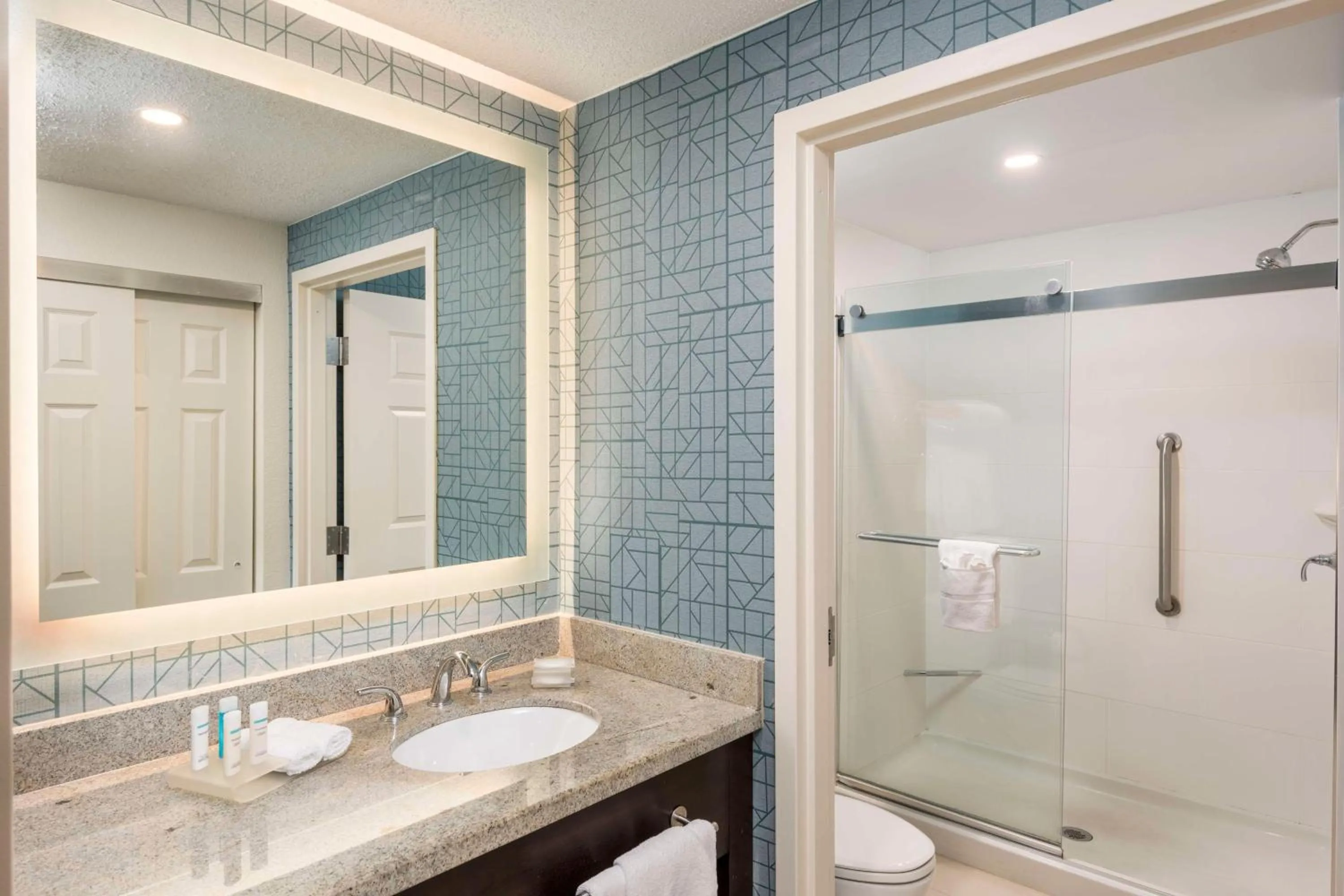 Bathroom in Homewood Suites Miami Airport/Blue Lagoon