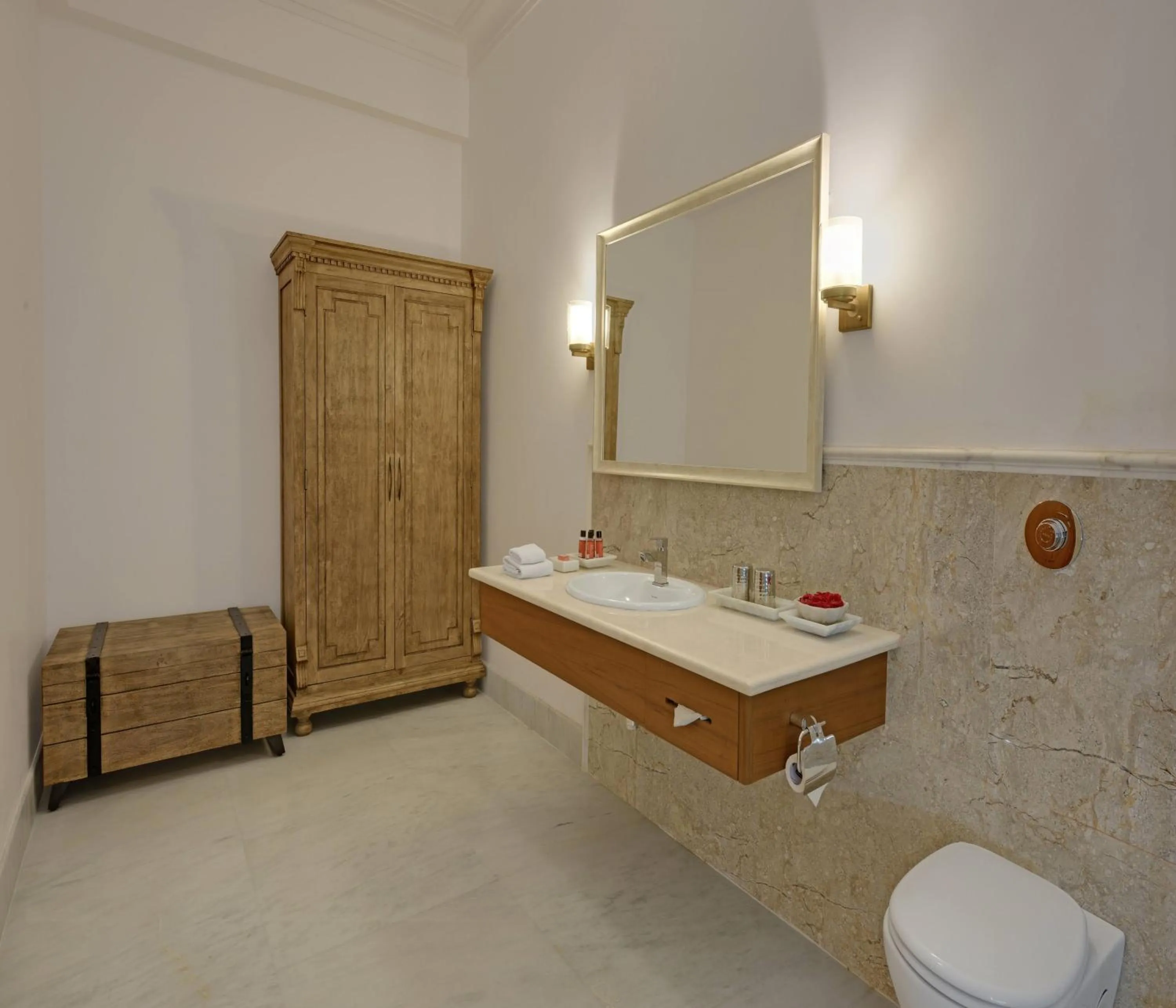 Bathroom in Fateh Garh Resort by Fateh Collection