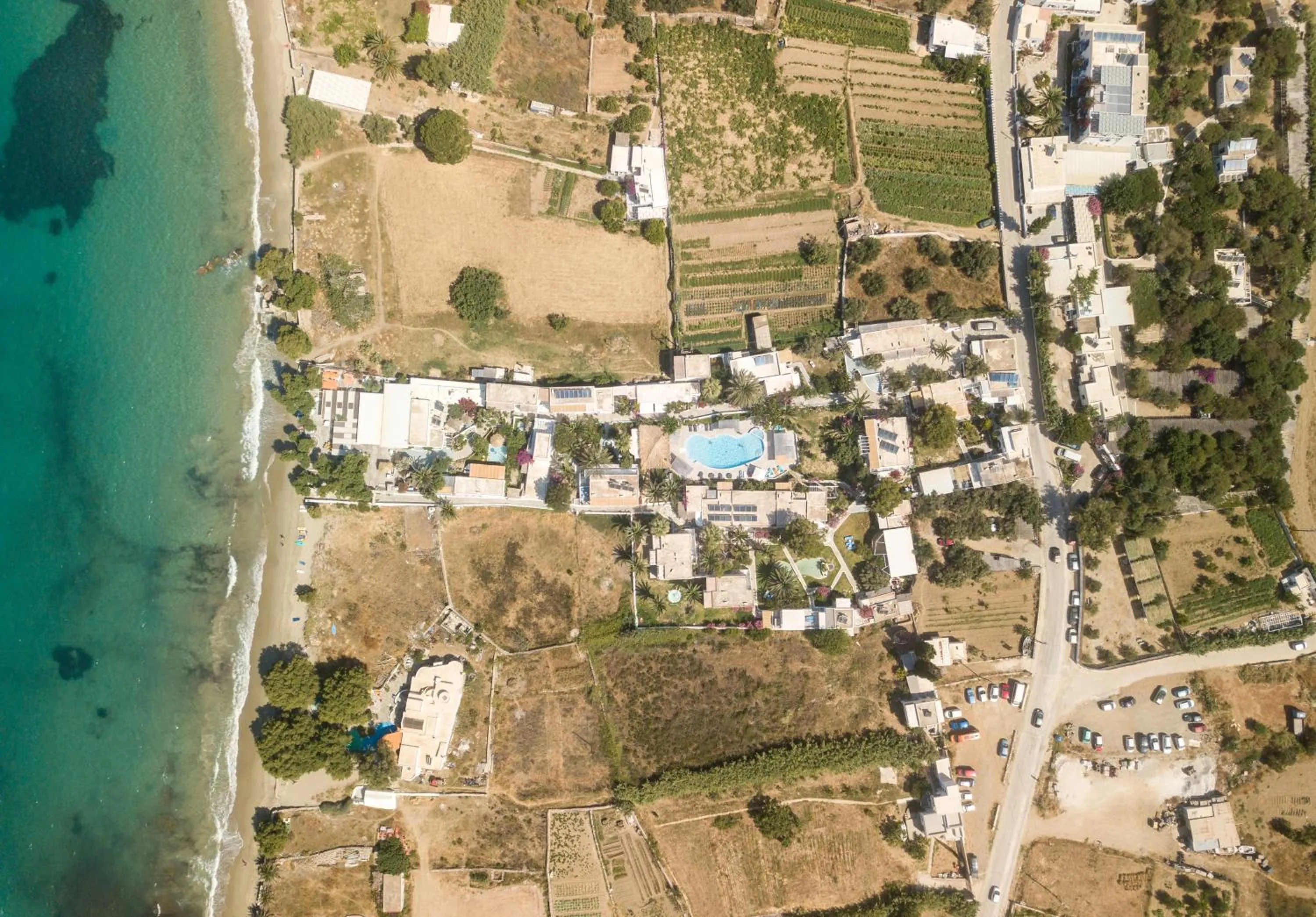 Bird's eye view in Lakki Village