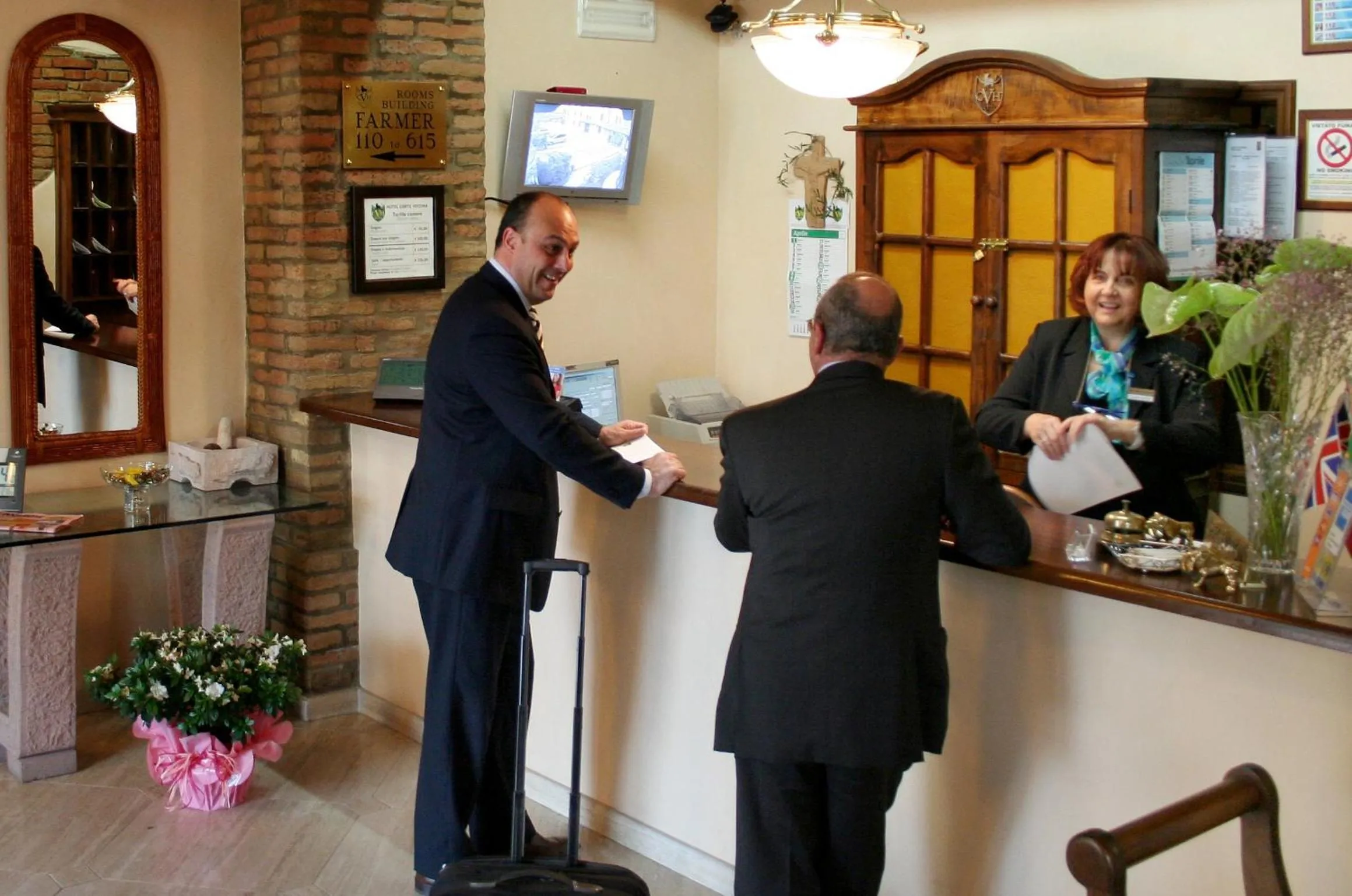 Lobby or reception in Hotel Corte Vecchia
