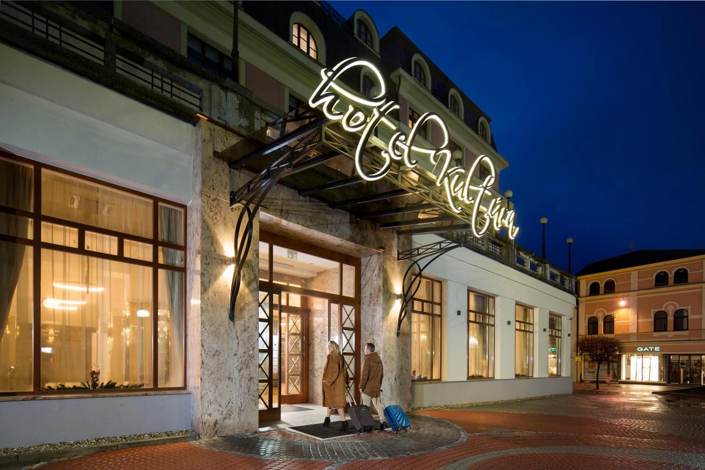 Facade/entrance in Hotel Kultúra