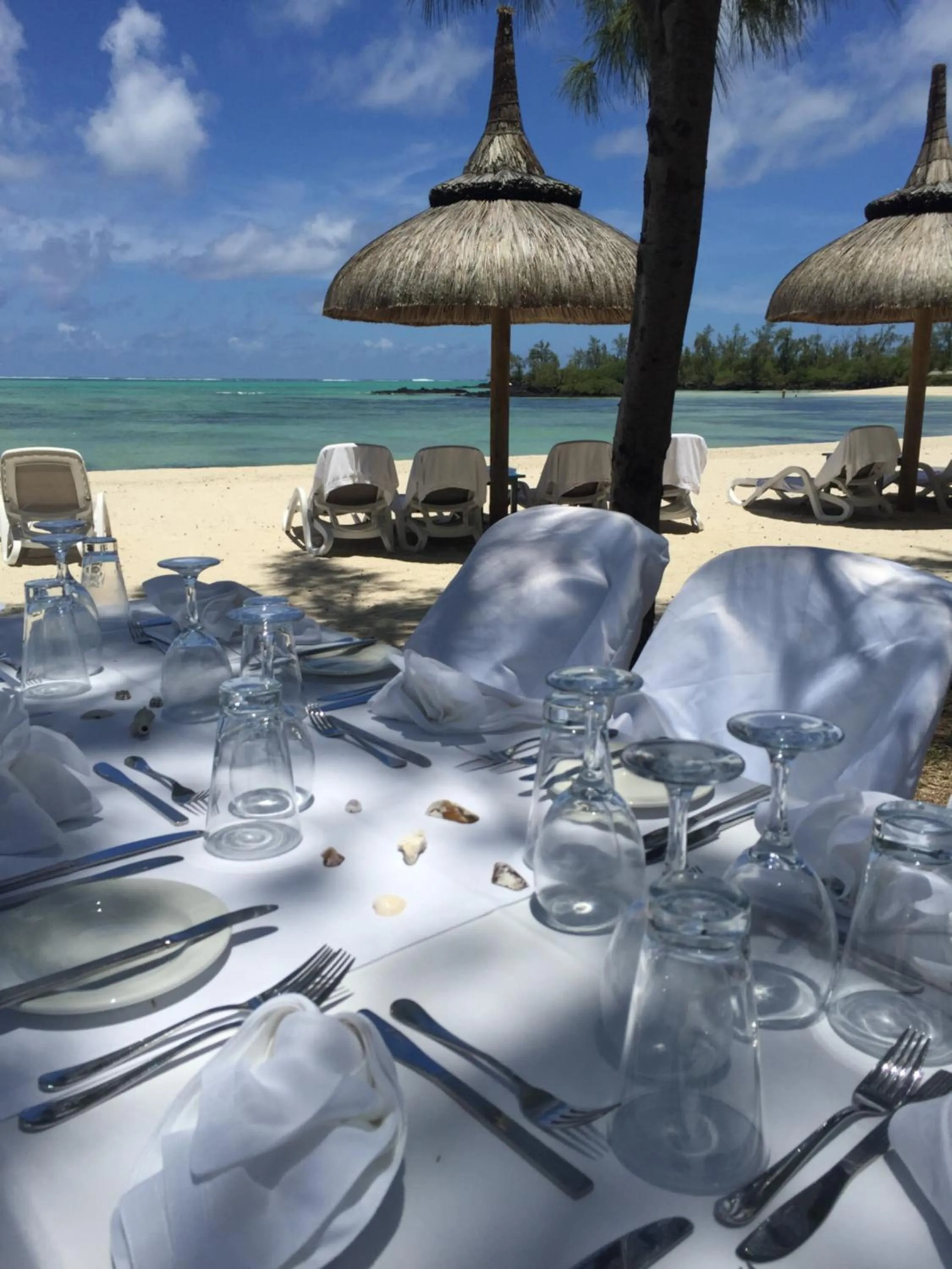 Sea view in Bubble Lodge Ile aux Cerfs Island