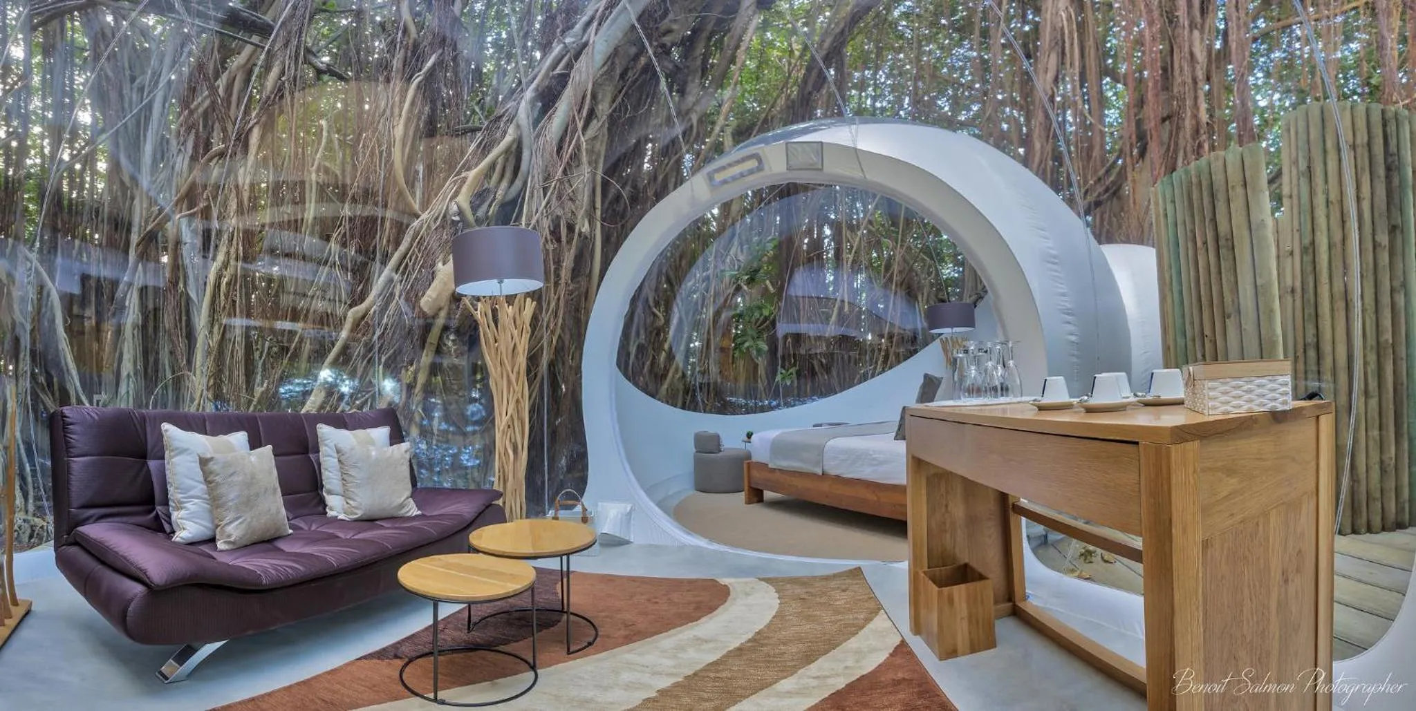 Day in Bubble Lodge Ile aux Cerfs Island