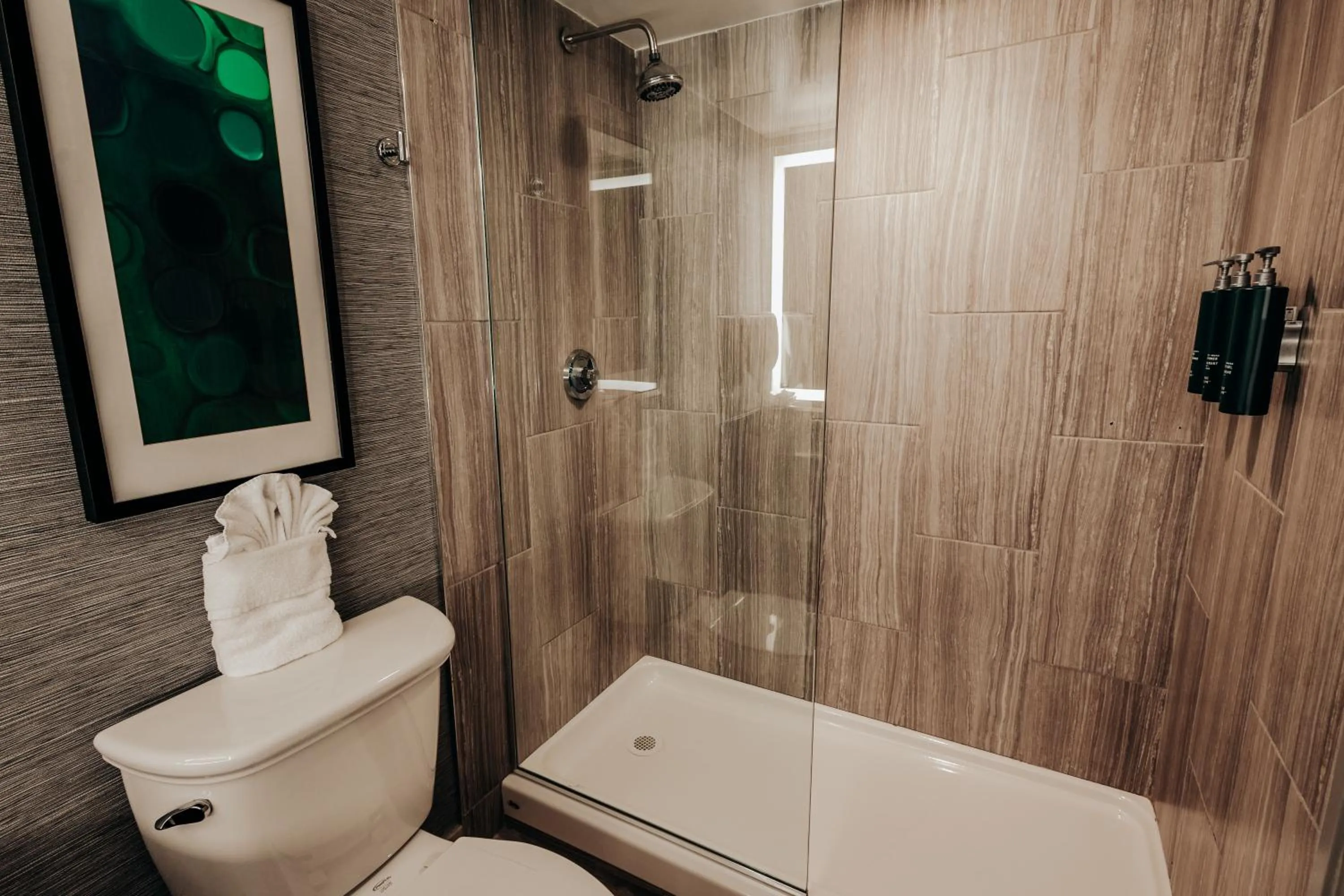 Shower in DoubleTree Suites by Hilton Hotel & Conference Center Chicago-Downers Grove