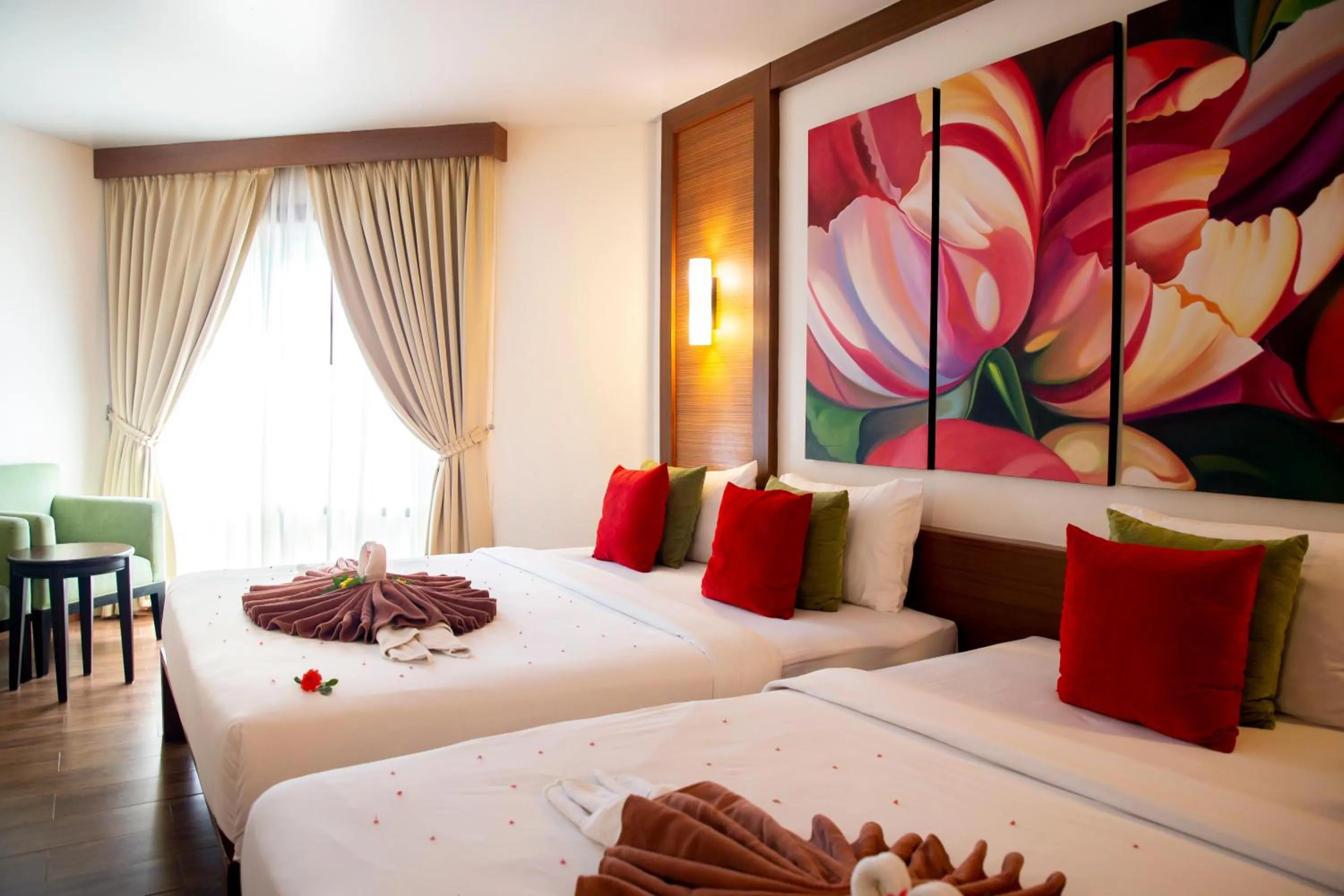 Bed in Samed Pavilion Resort