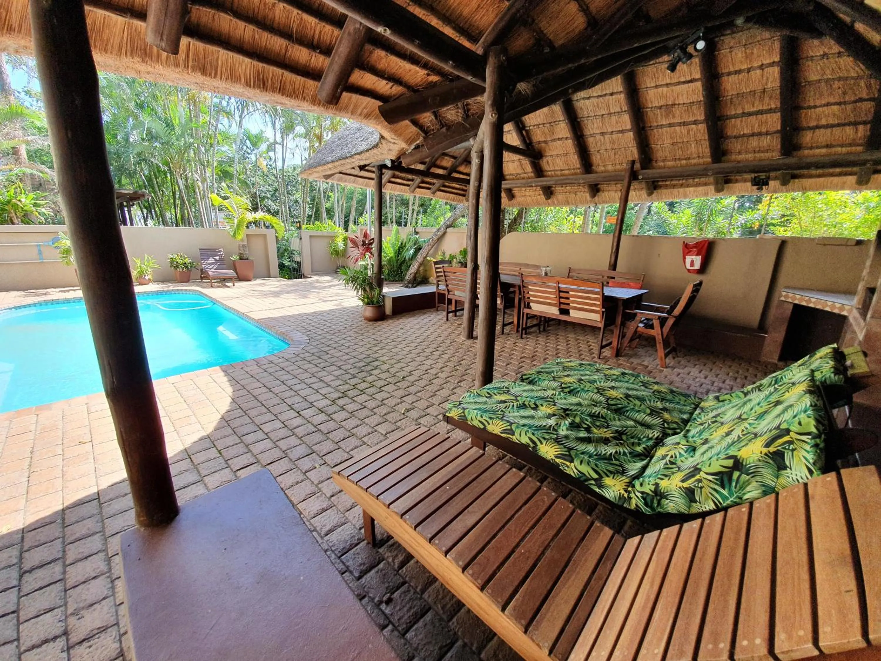 Swimming pool in Ndiza Lodge and Cabanas