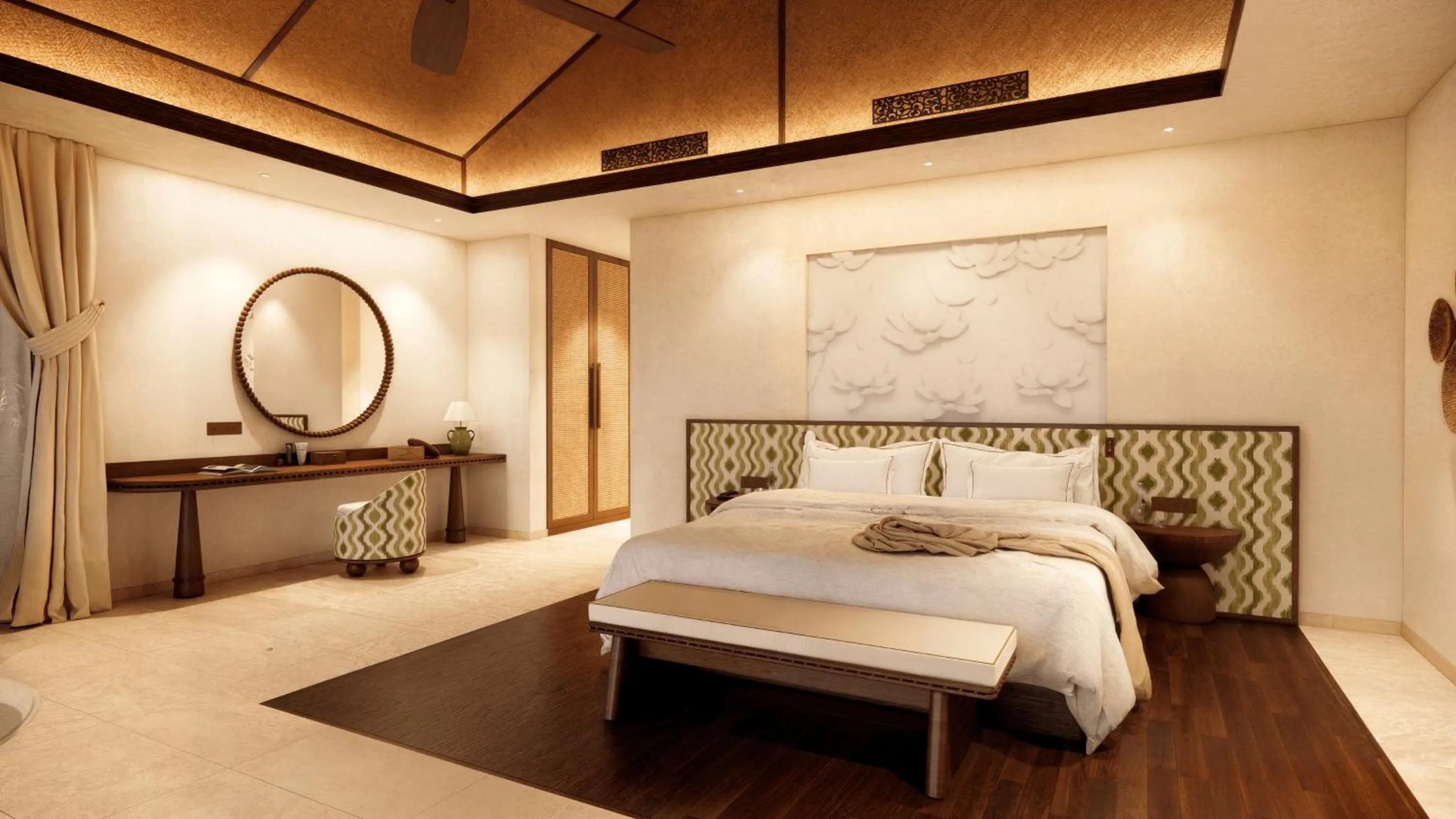 Bed in Nikki Beach Resort & Spa Koh Samui