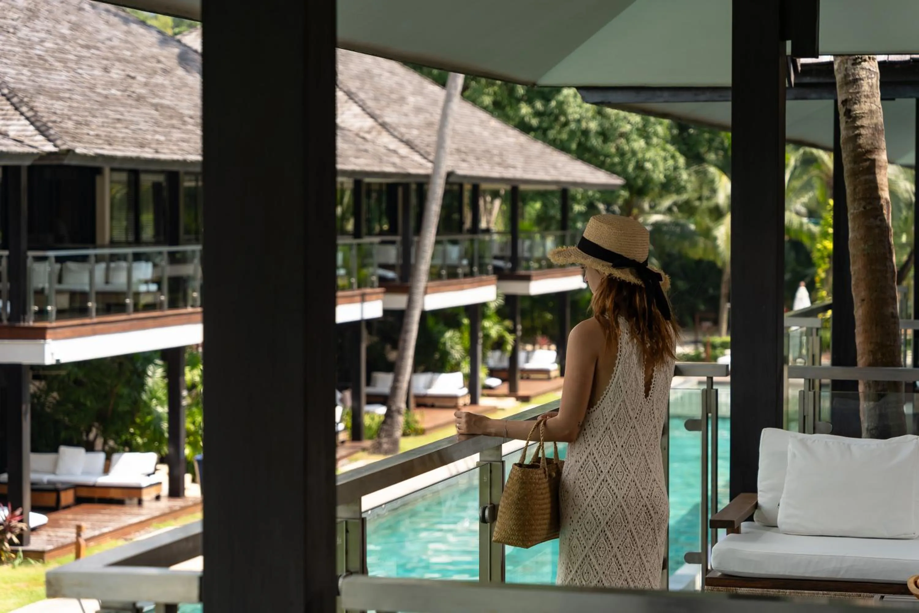 Pool view in Nikki Beach Resort & Spa Koh Samui