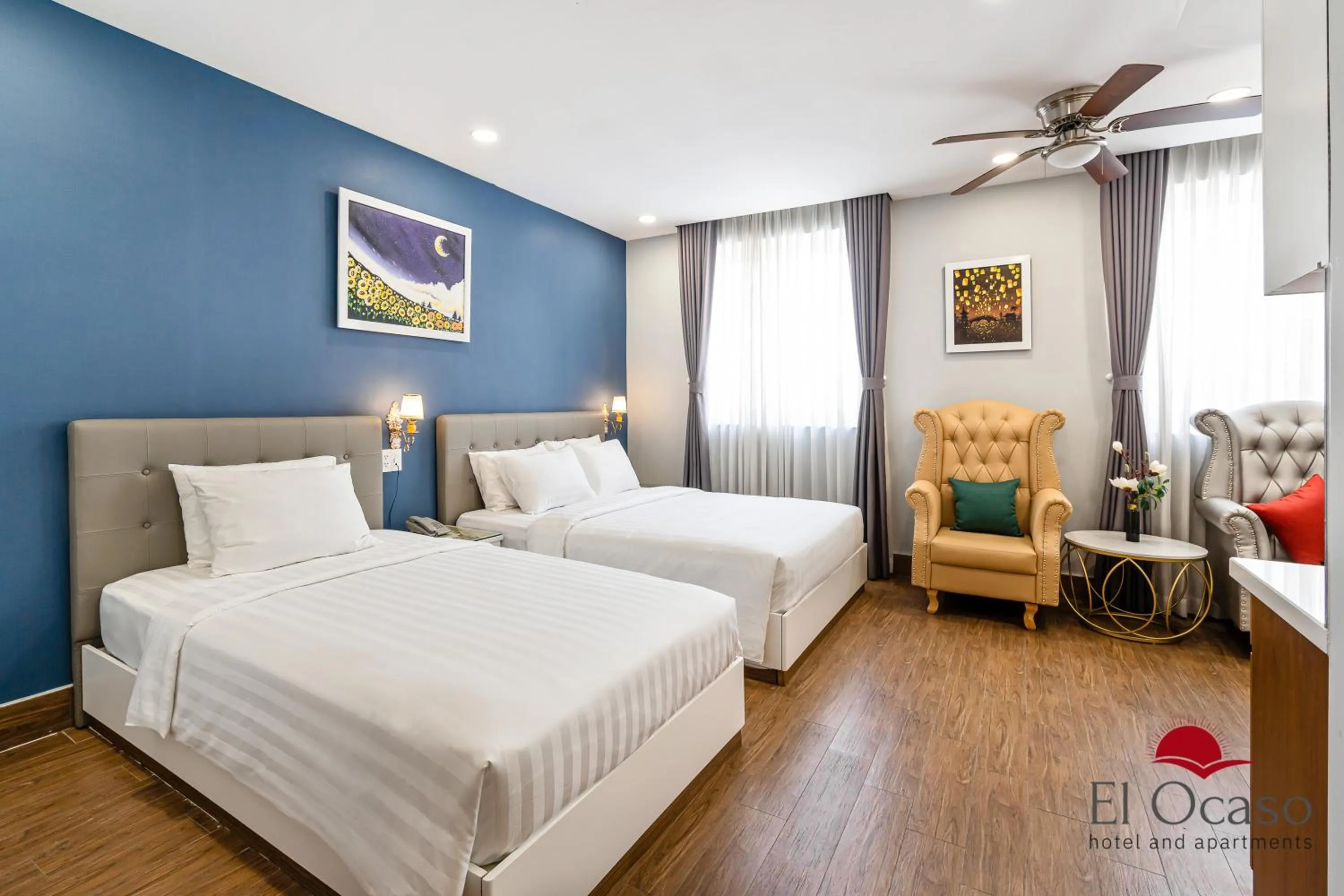 Bed in El Ocaso Hotel and Apartments