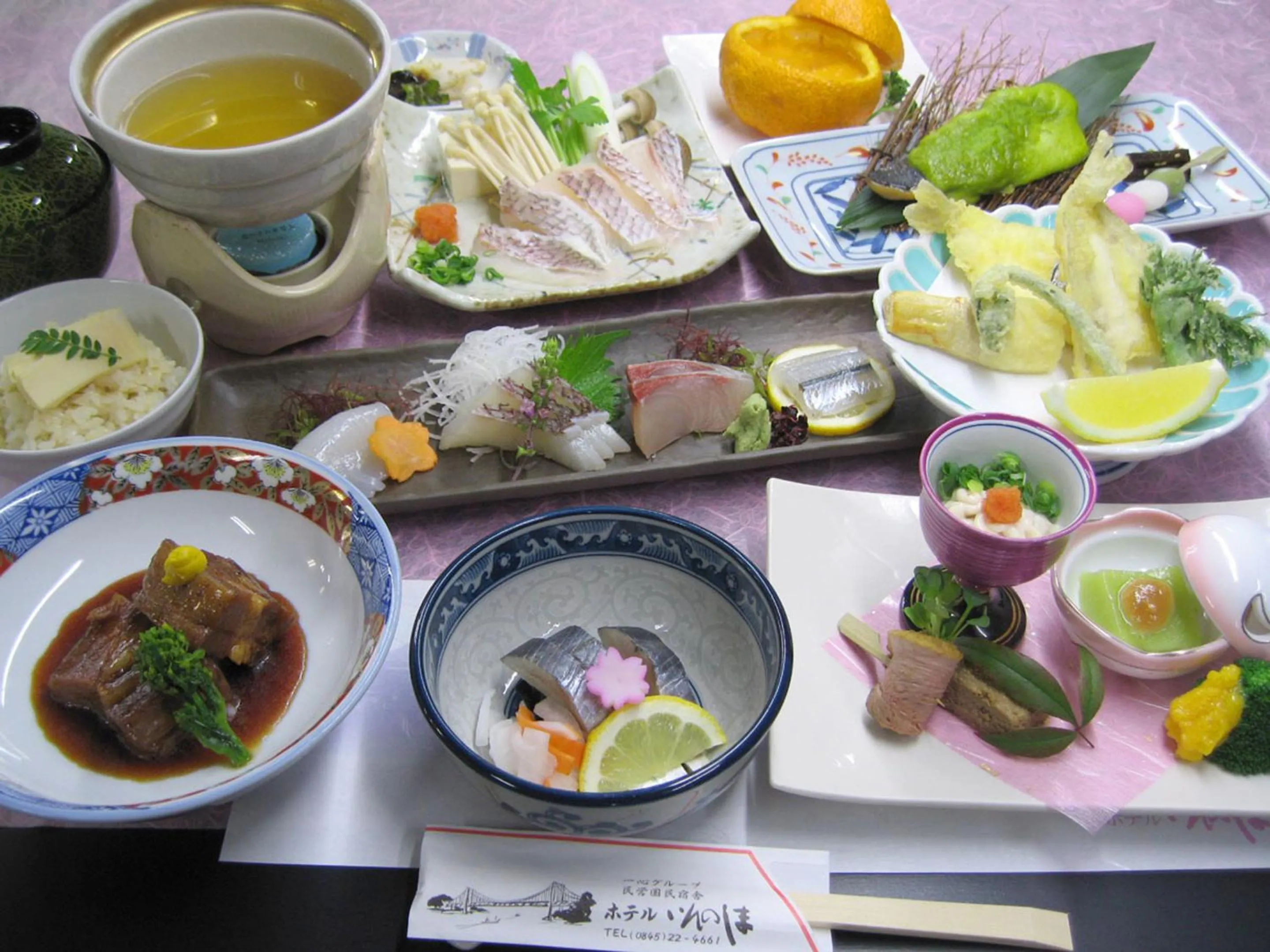 Dinner in Hotel Innoshima