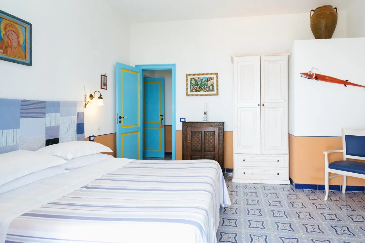 Bed in Hotel Mamma Santina