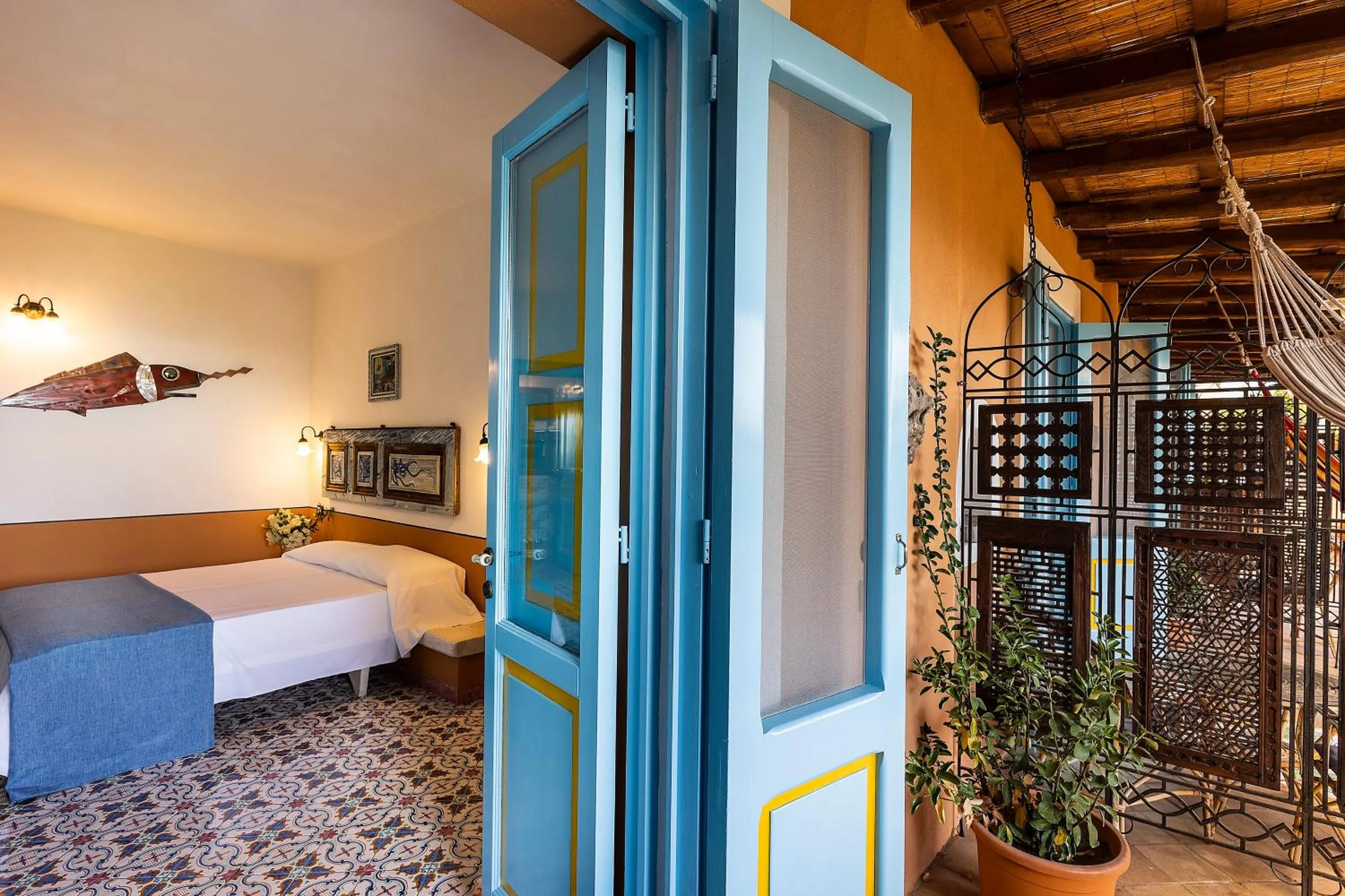 Bed in Hotel Mamma Santina