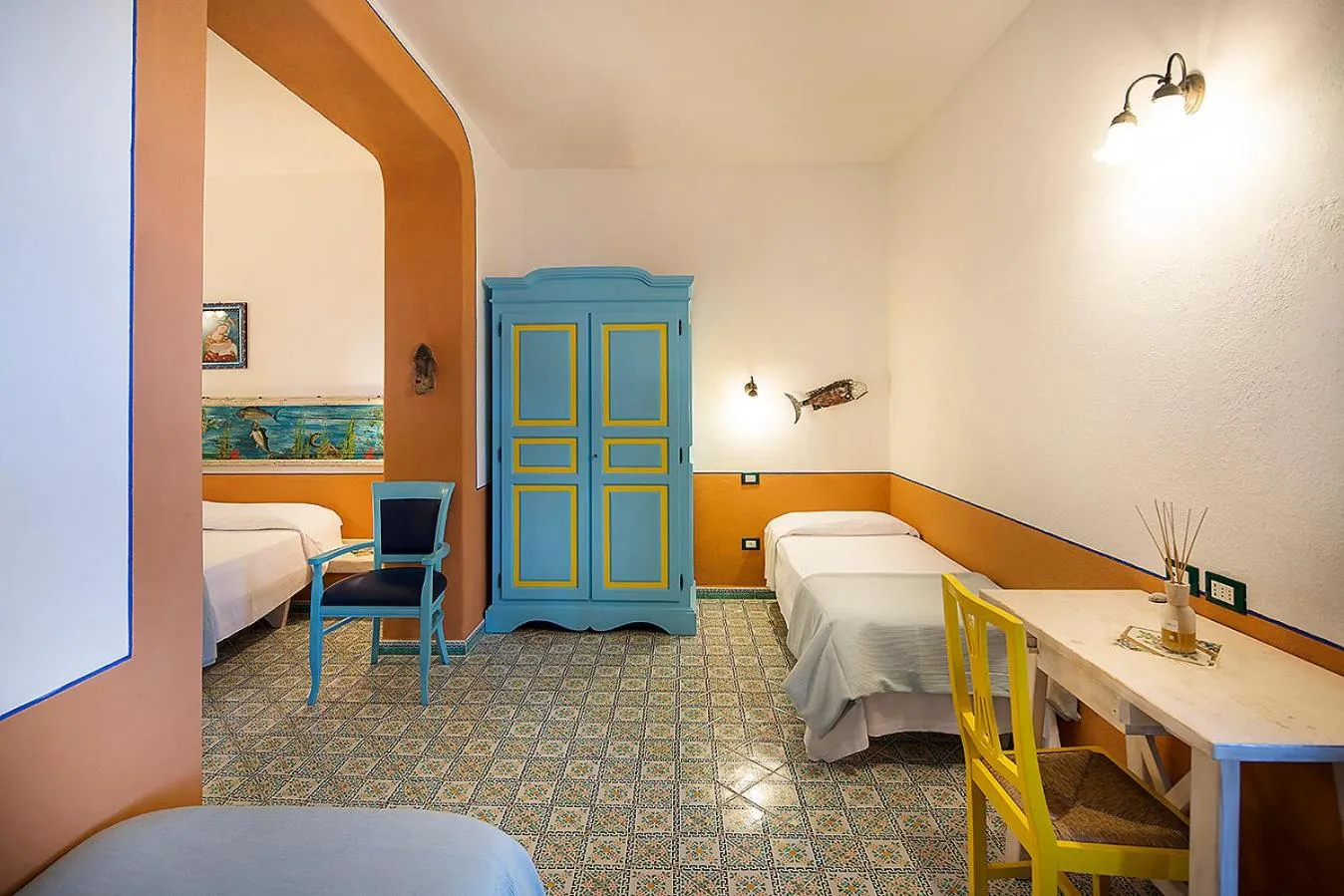 Bed in Hotel Mamma Santina