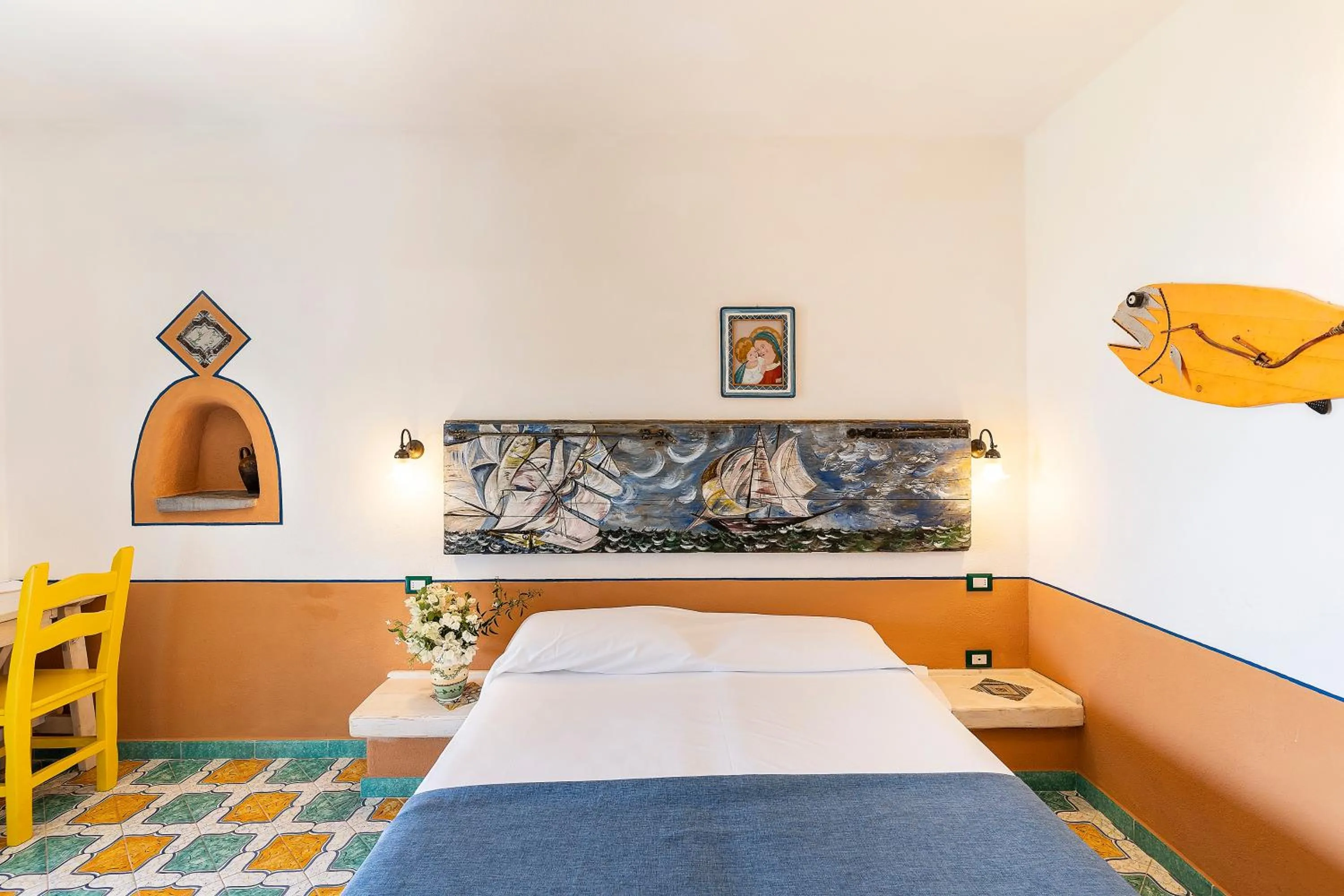 Bed in Hotel Mamma Santina
