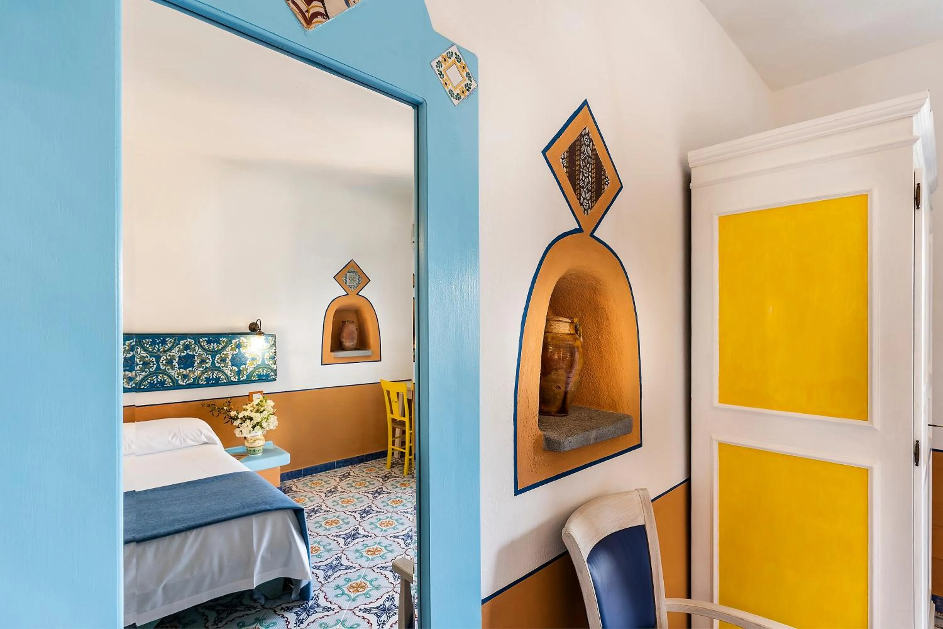 Bed in Hotel Mamma Santina