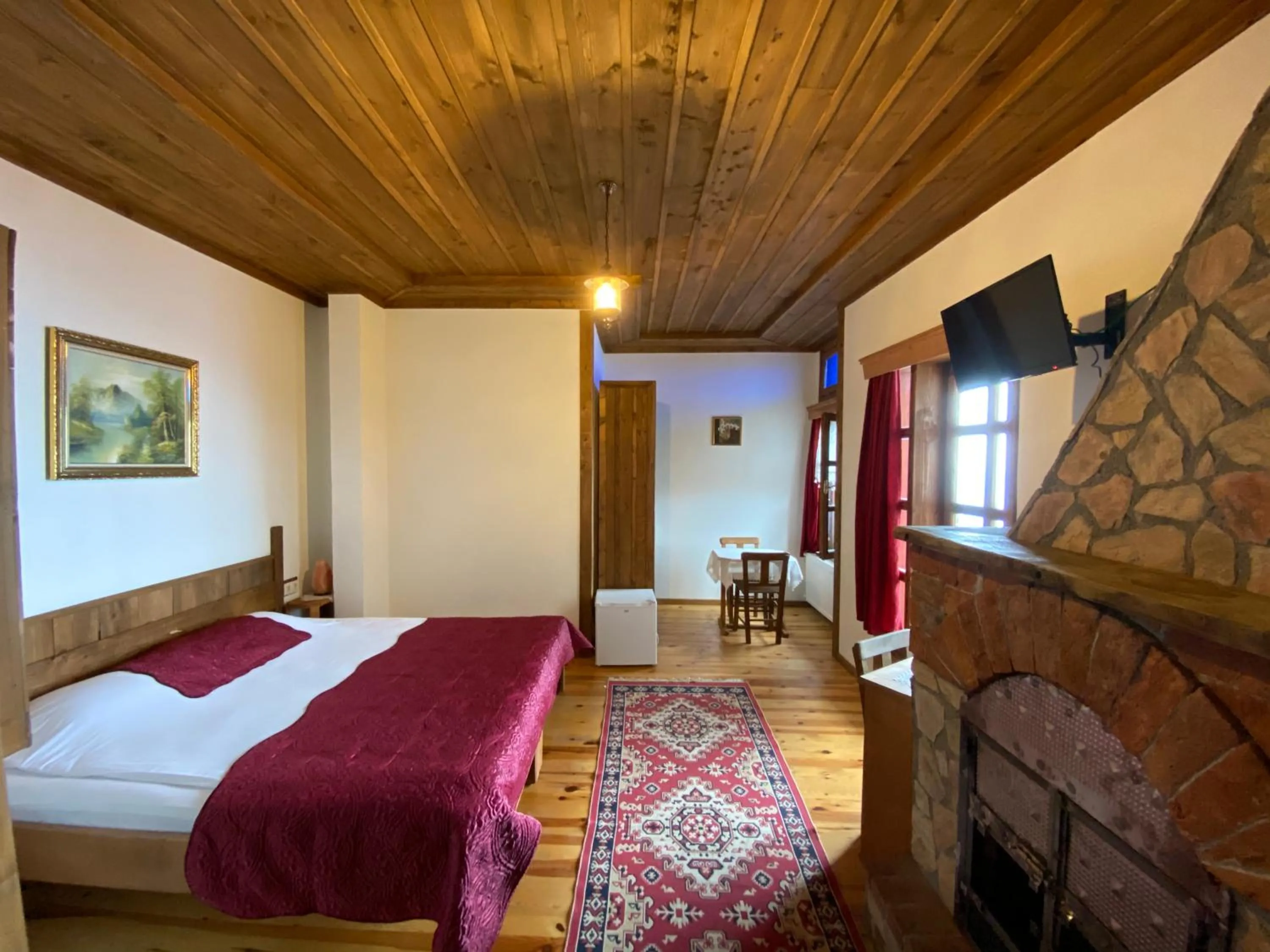 Bed in Kaf Dagi Konak Hotel