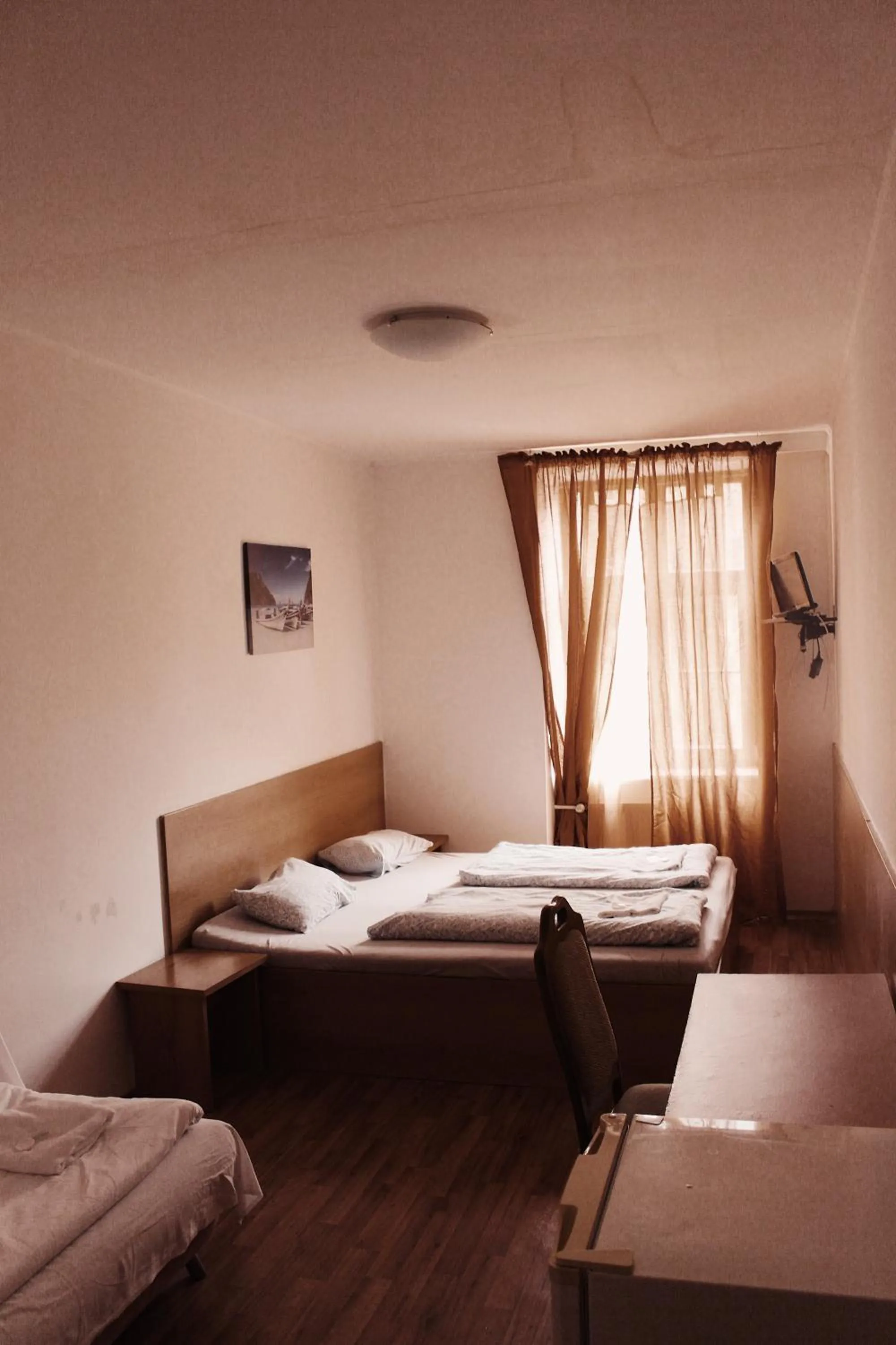 Bed in Hotel Amphone