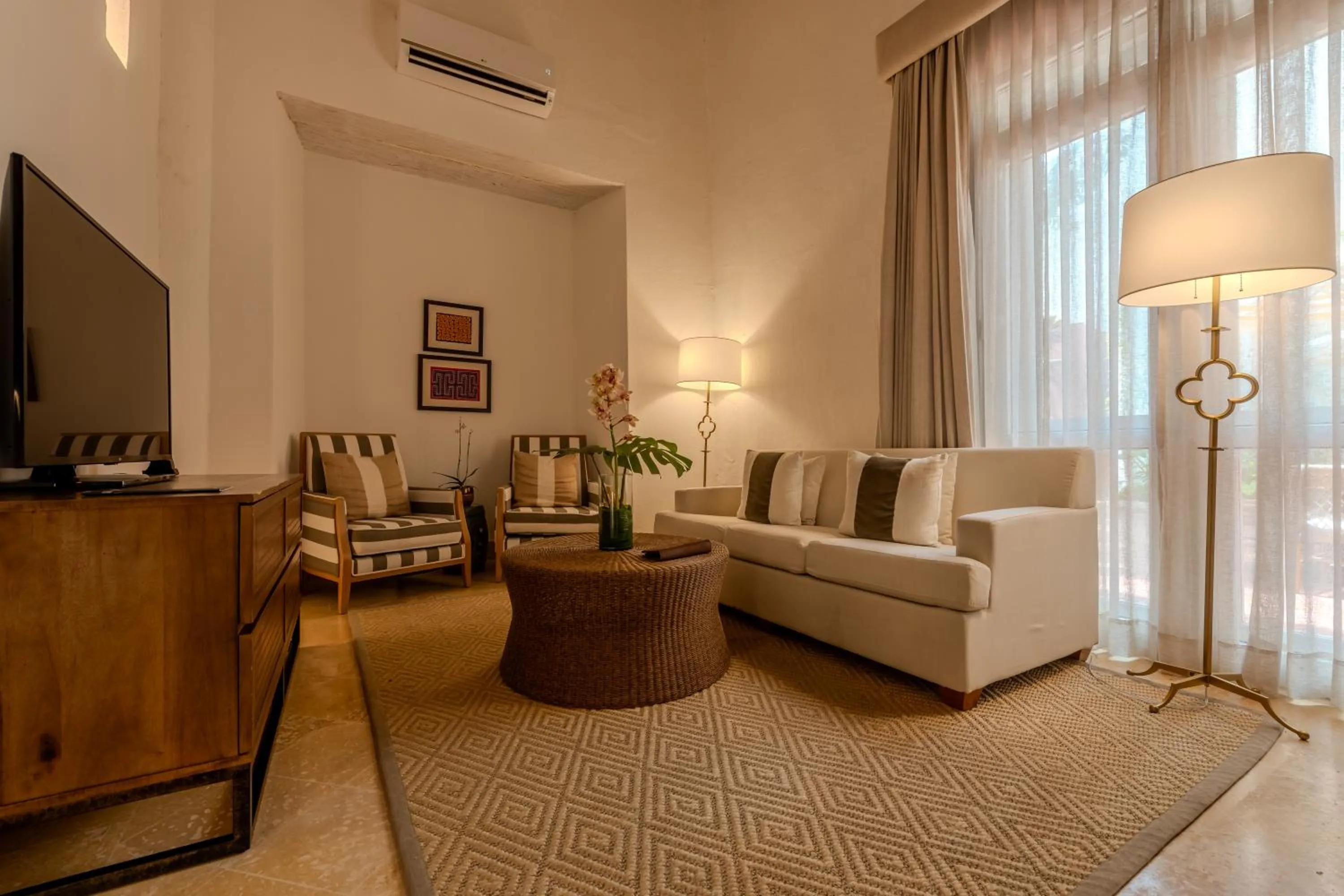 Seating area in Casa Pestagua Relais Châteaux