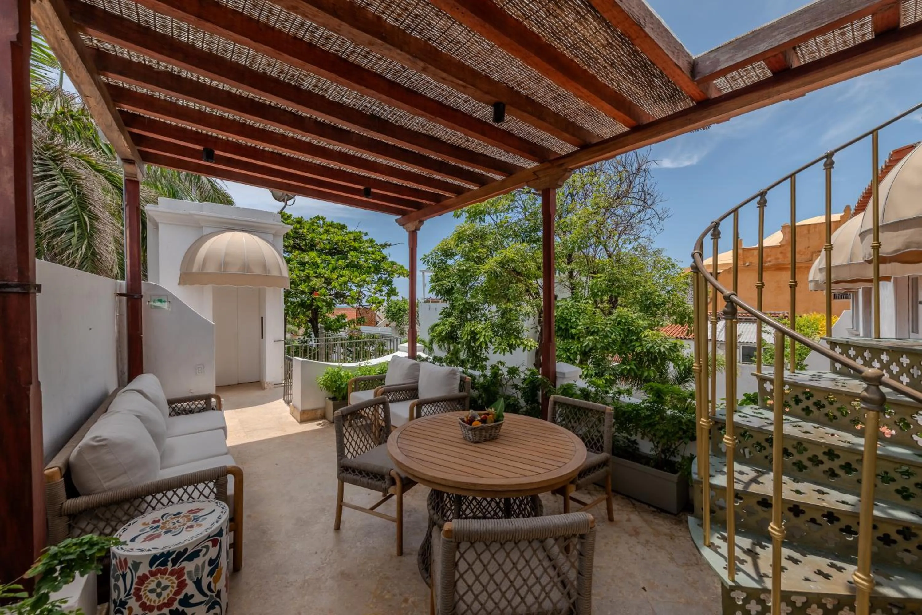 Balcony/Terrace in Casa Pestagua Relais Châteaux