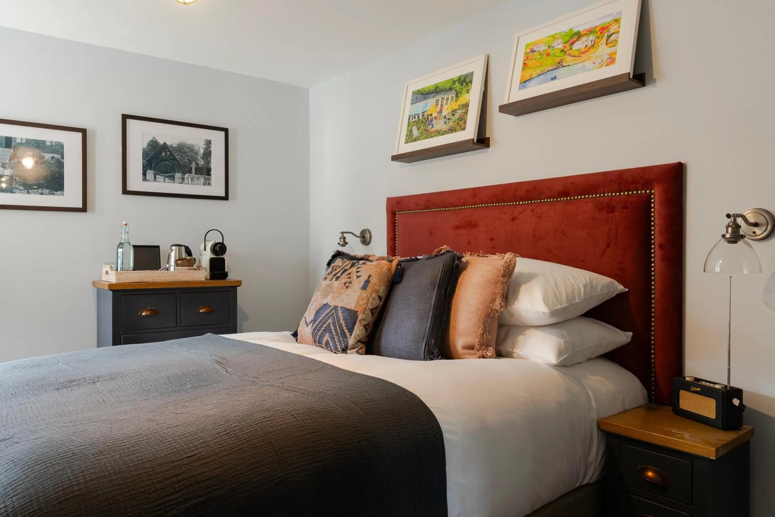 Bed in Port Gaverne Hotel