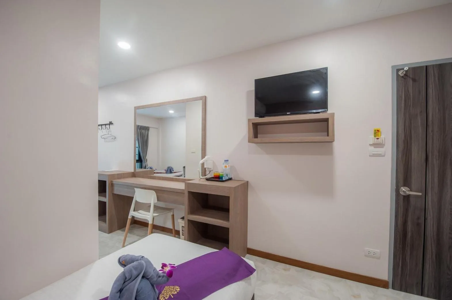 Bed in The Moon Night Hotel