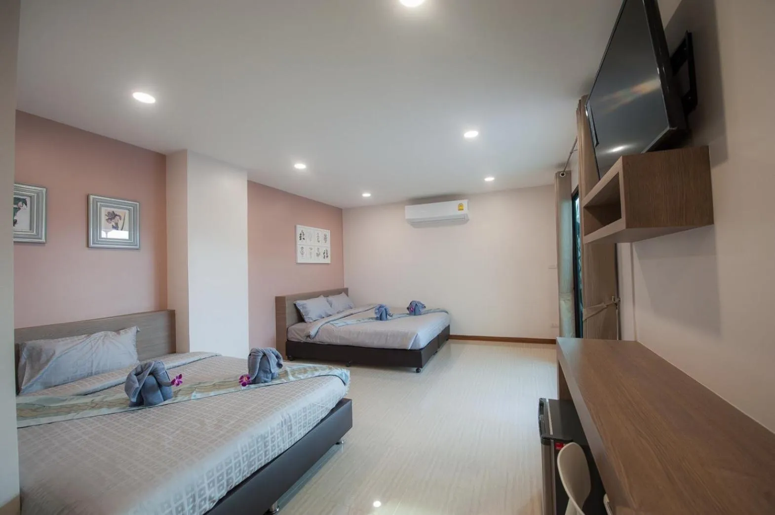 Bed in The Moon Night Hotel