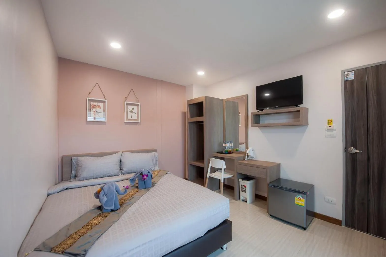 Bed in The Moon Night Hotel